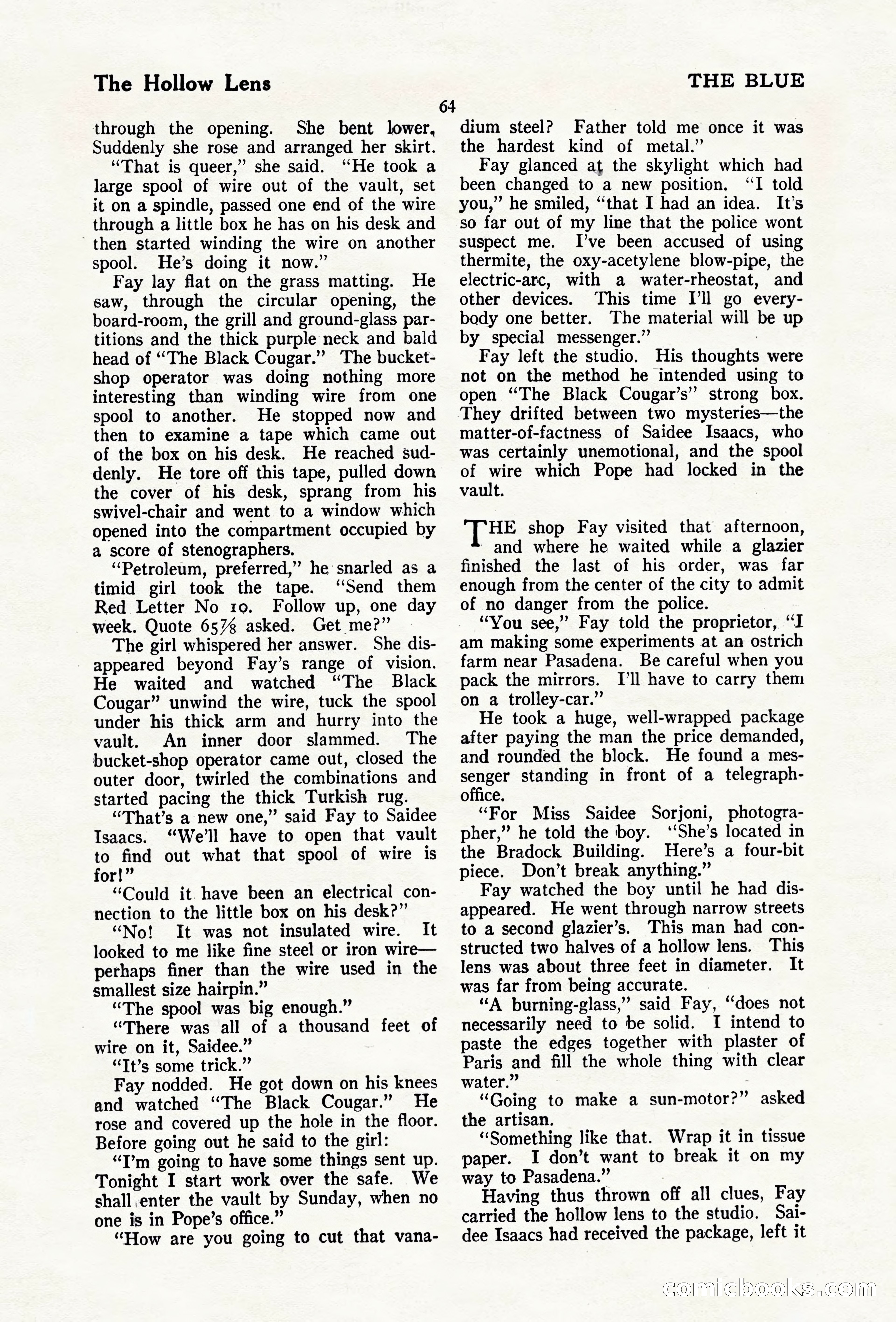 The Blue Book Magazine, April 1920 — page 70 of 212
