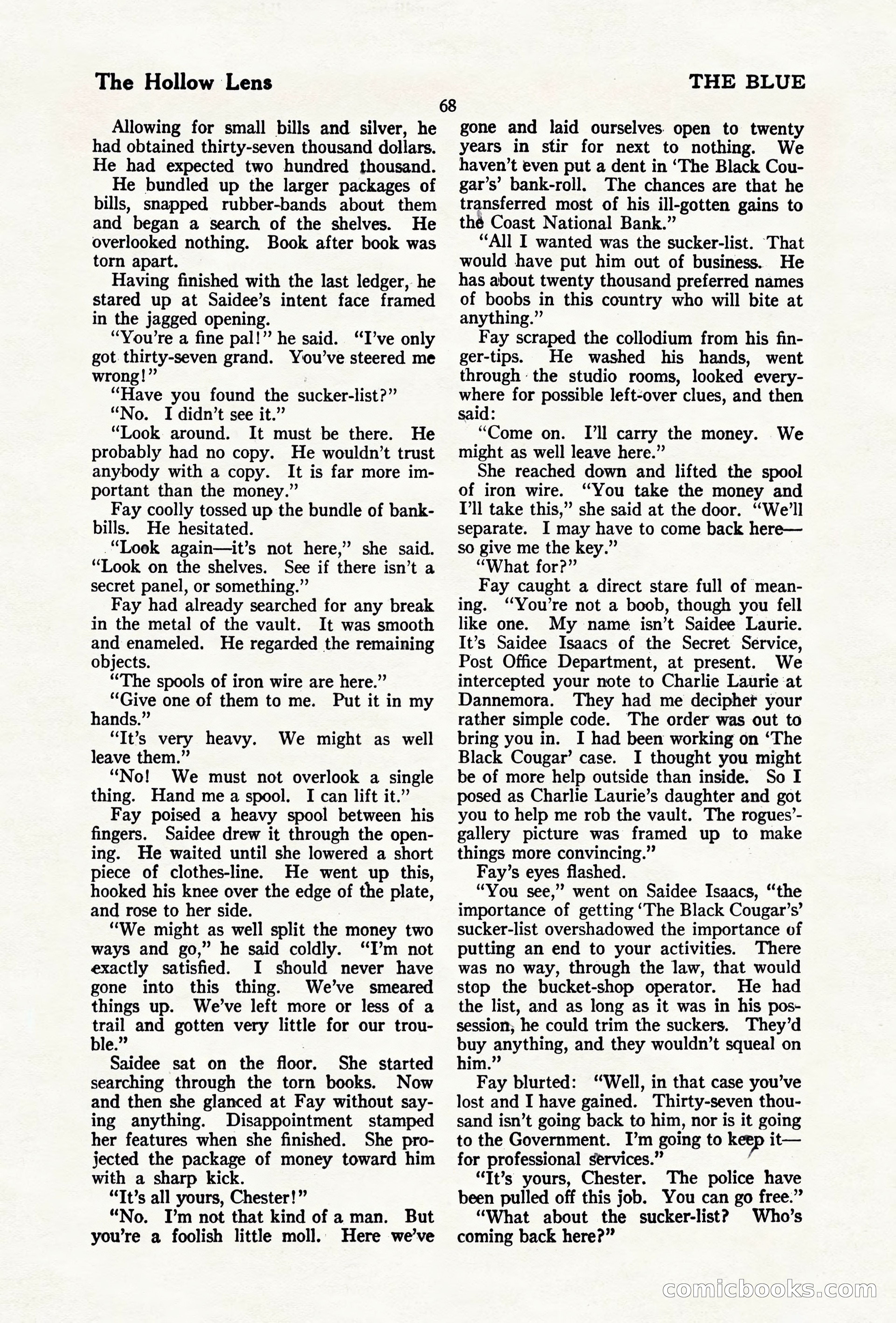 The Blue Book Magazine, April 1920 — page 74 of 212