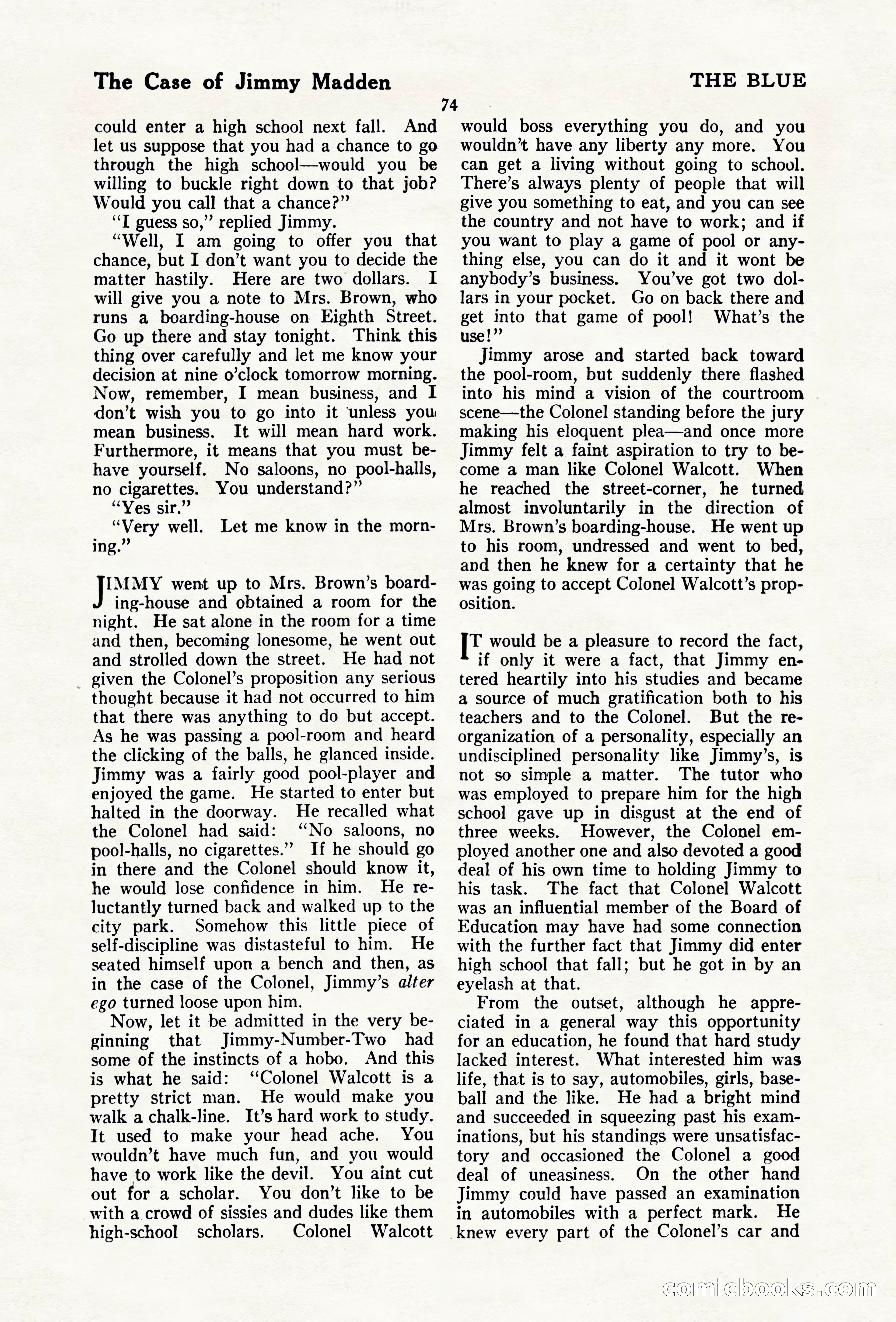 The Blue Book Magazine, April 1920 — page 80 of 212