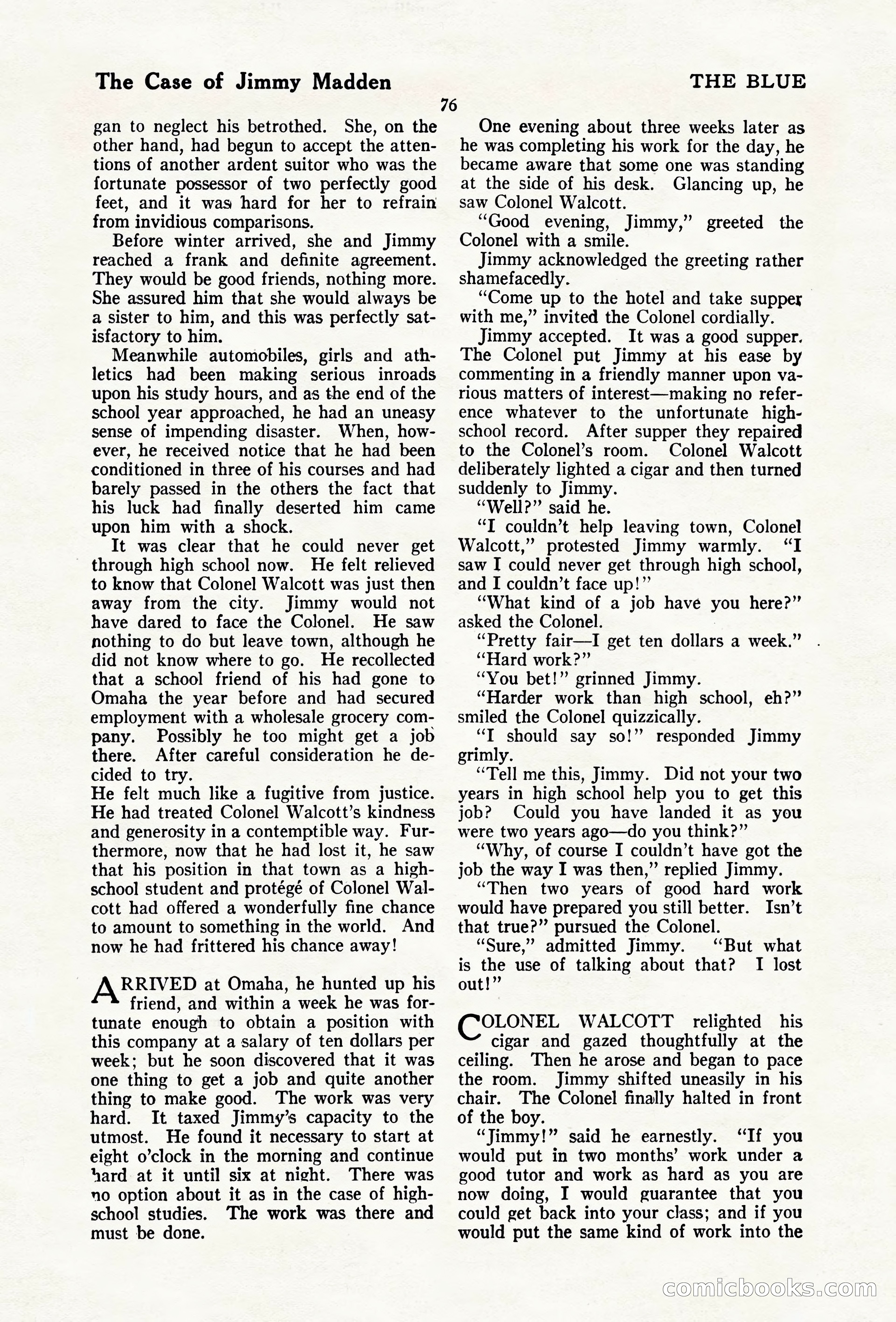The Blue Book Magazine, April 1920 — page 82 of 212