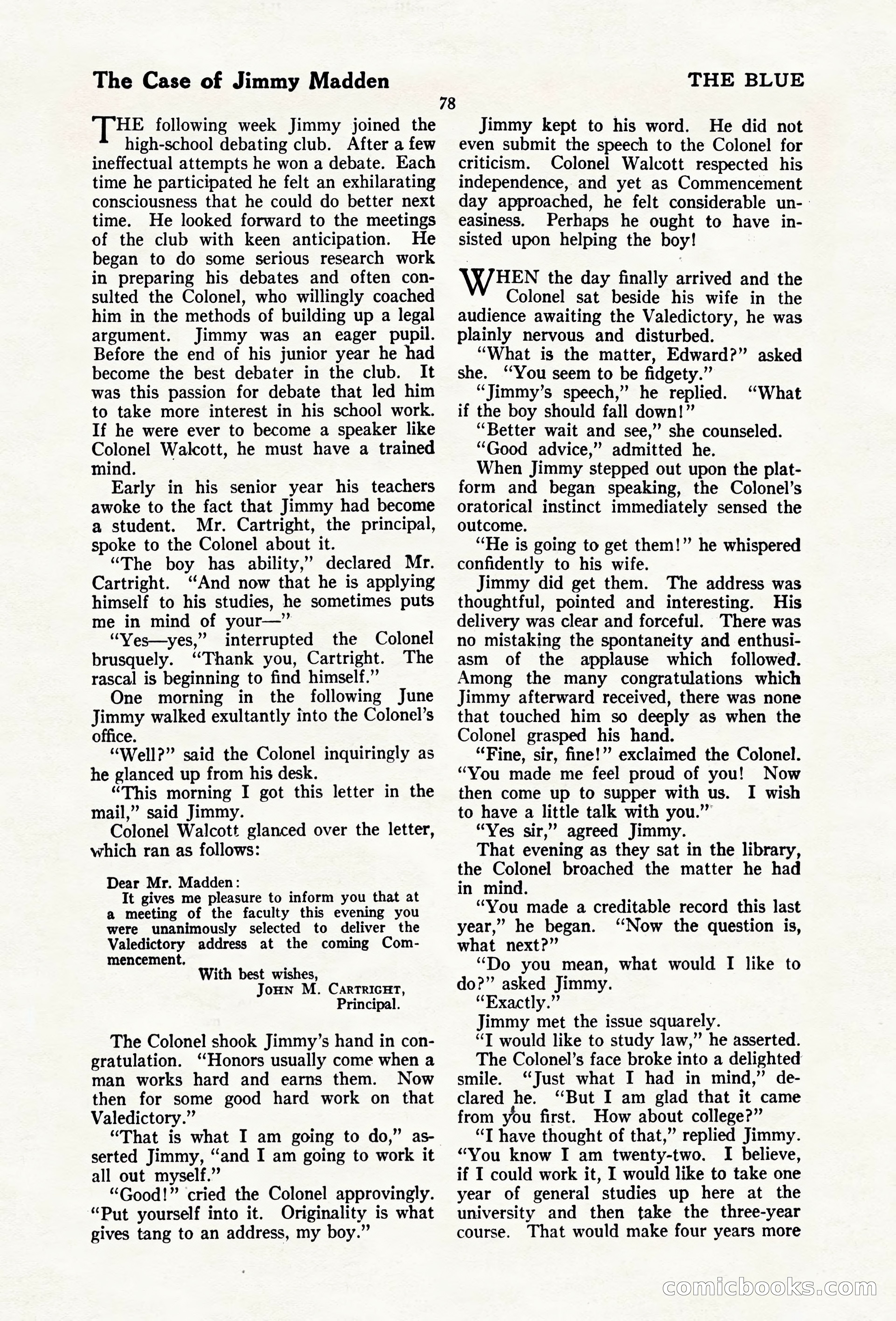 The Blue Book Magazine, April 1920 — page 84 of 212