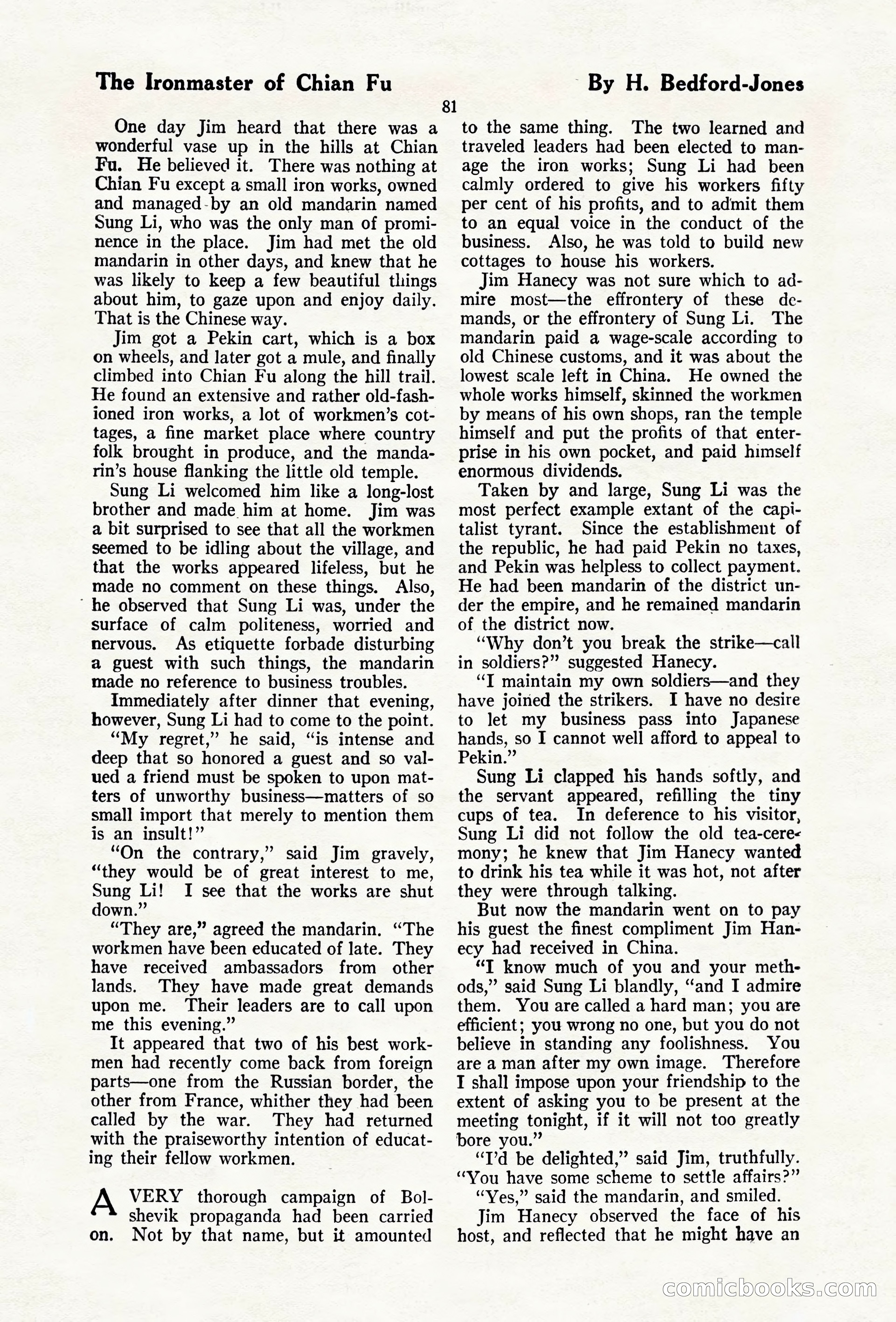 The Blue Book Magazine, April 1920 — page 87 of 212