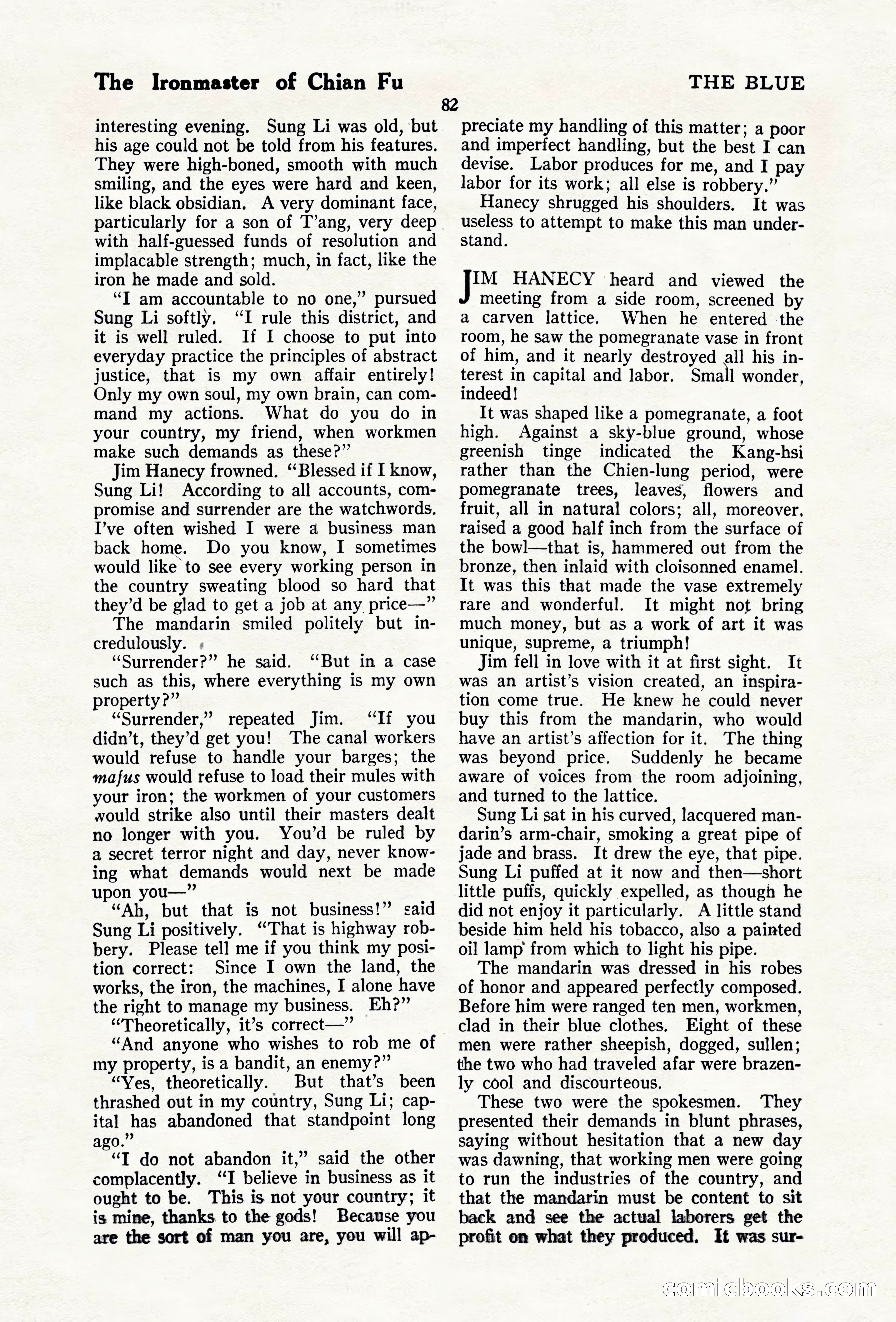 The Blue Book Magazine, April 1920 — page 88 of 212