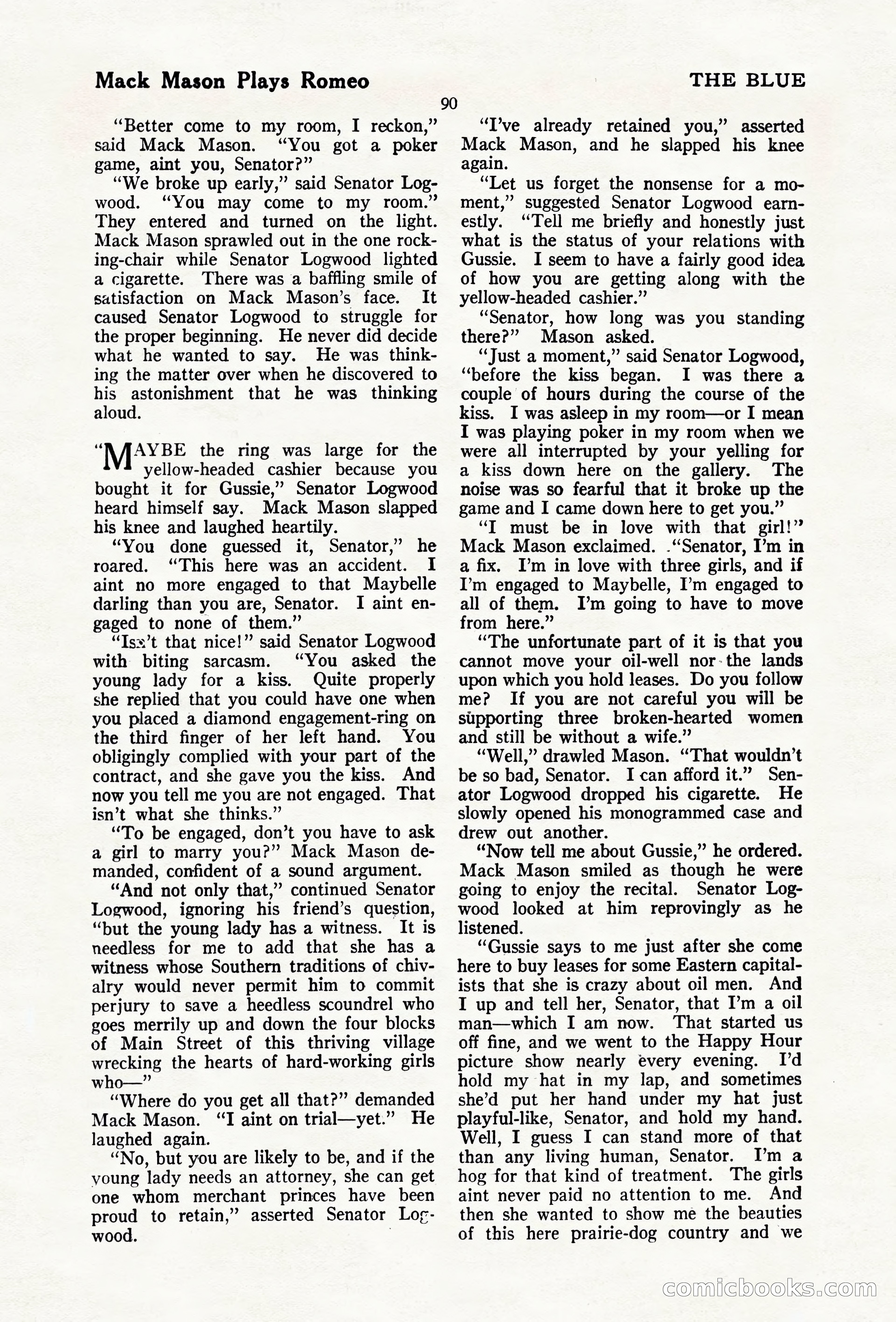 The Blue Book Magazine, April 1920 — page 96 of 212