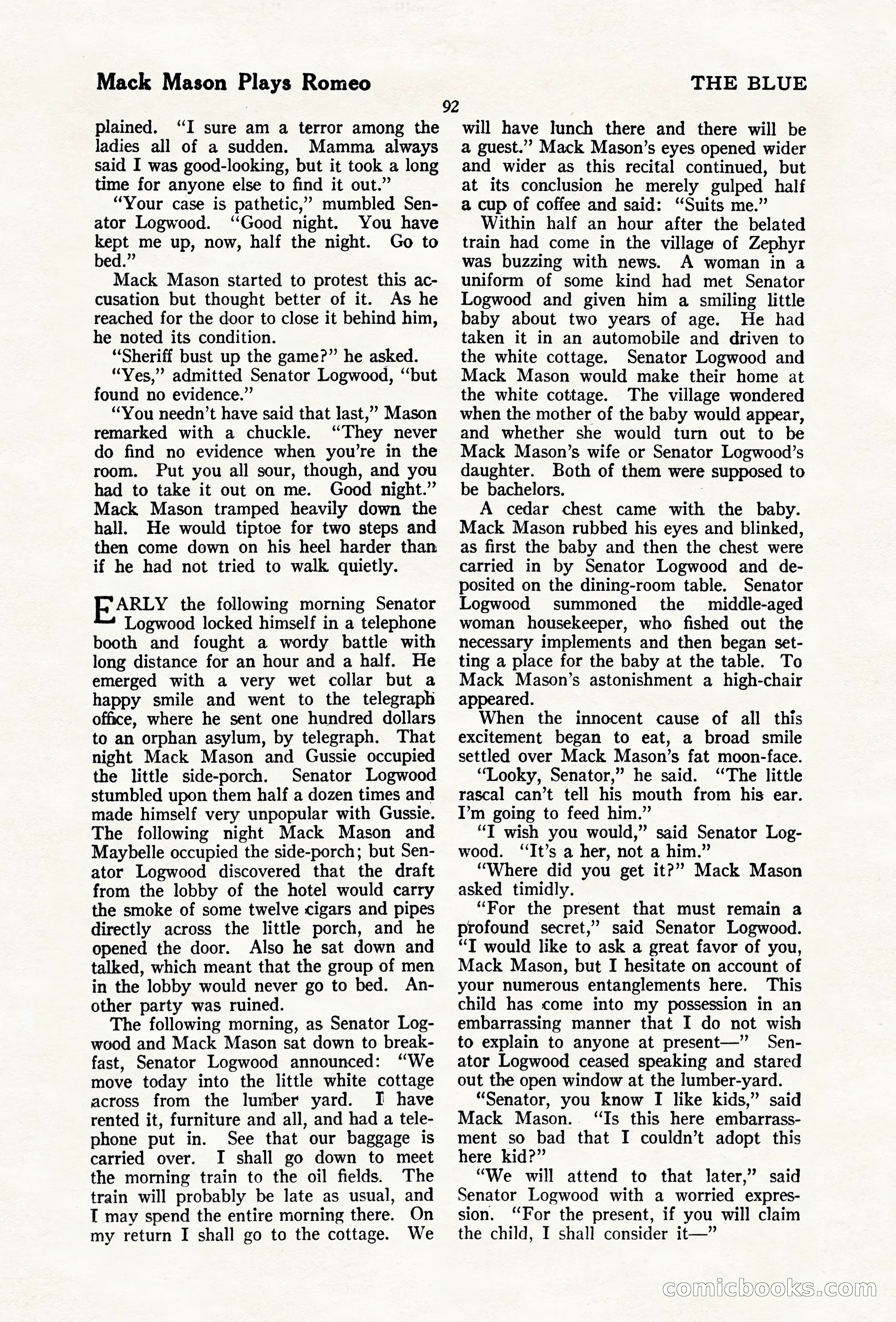 The Blue Book Magazine, April 1920 — page 98 of 212