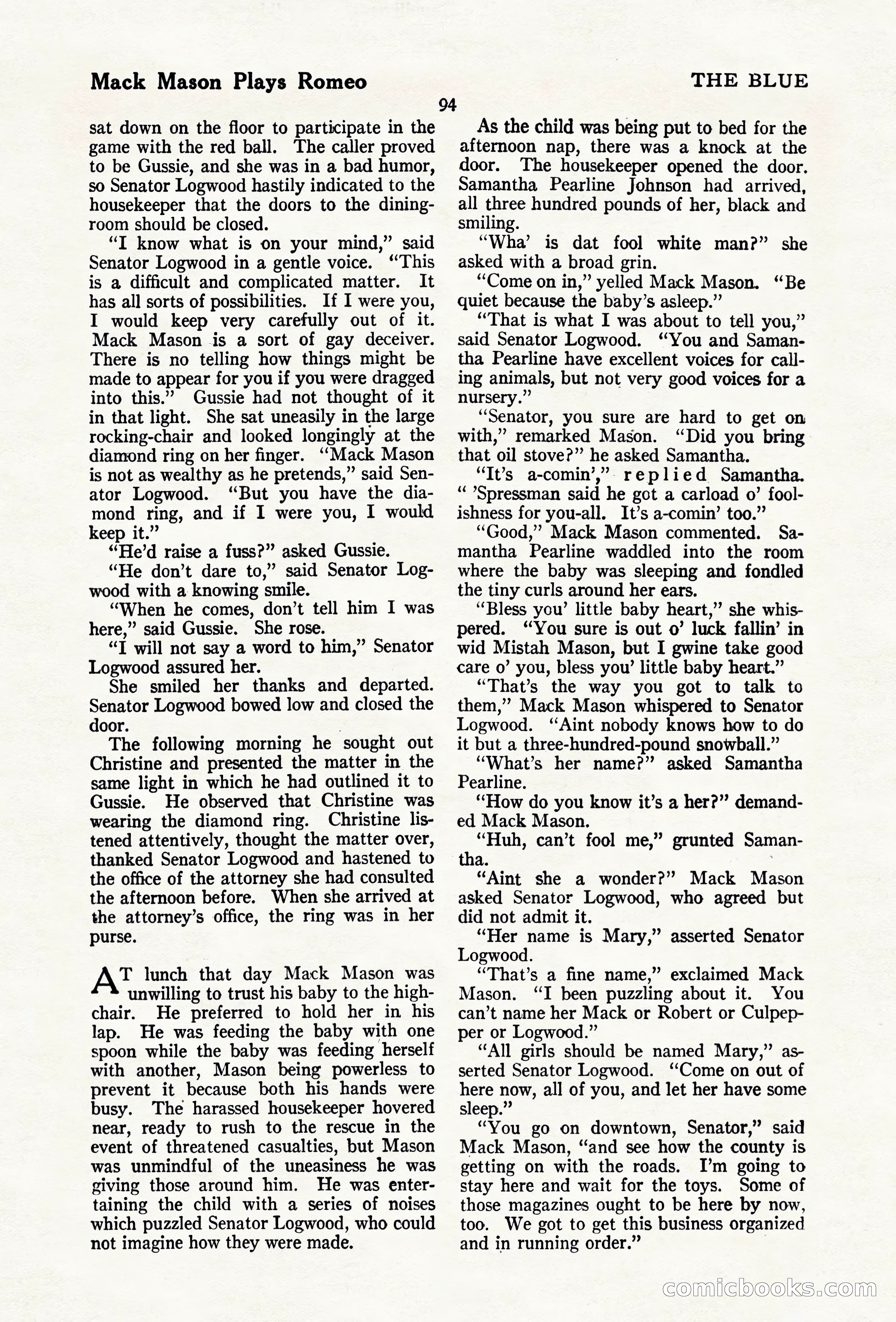 The Blue Book Magazine, April 1920 — page 100 of 212