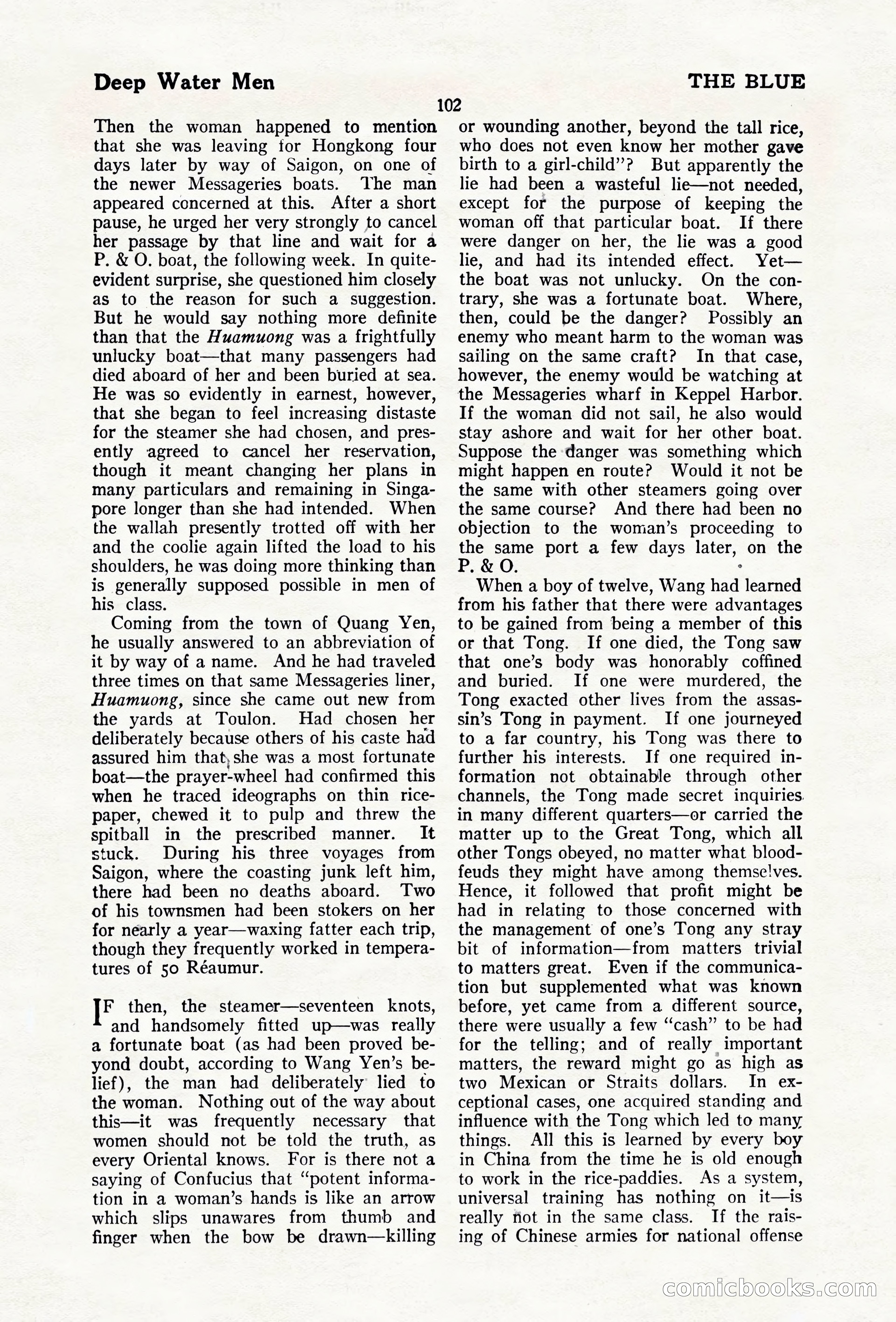The Blue Book Magazine, April 1920 — page 108 of 212