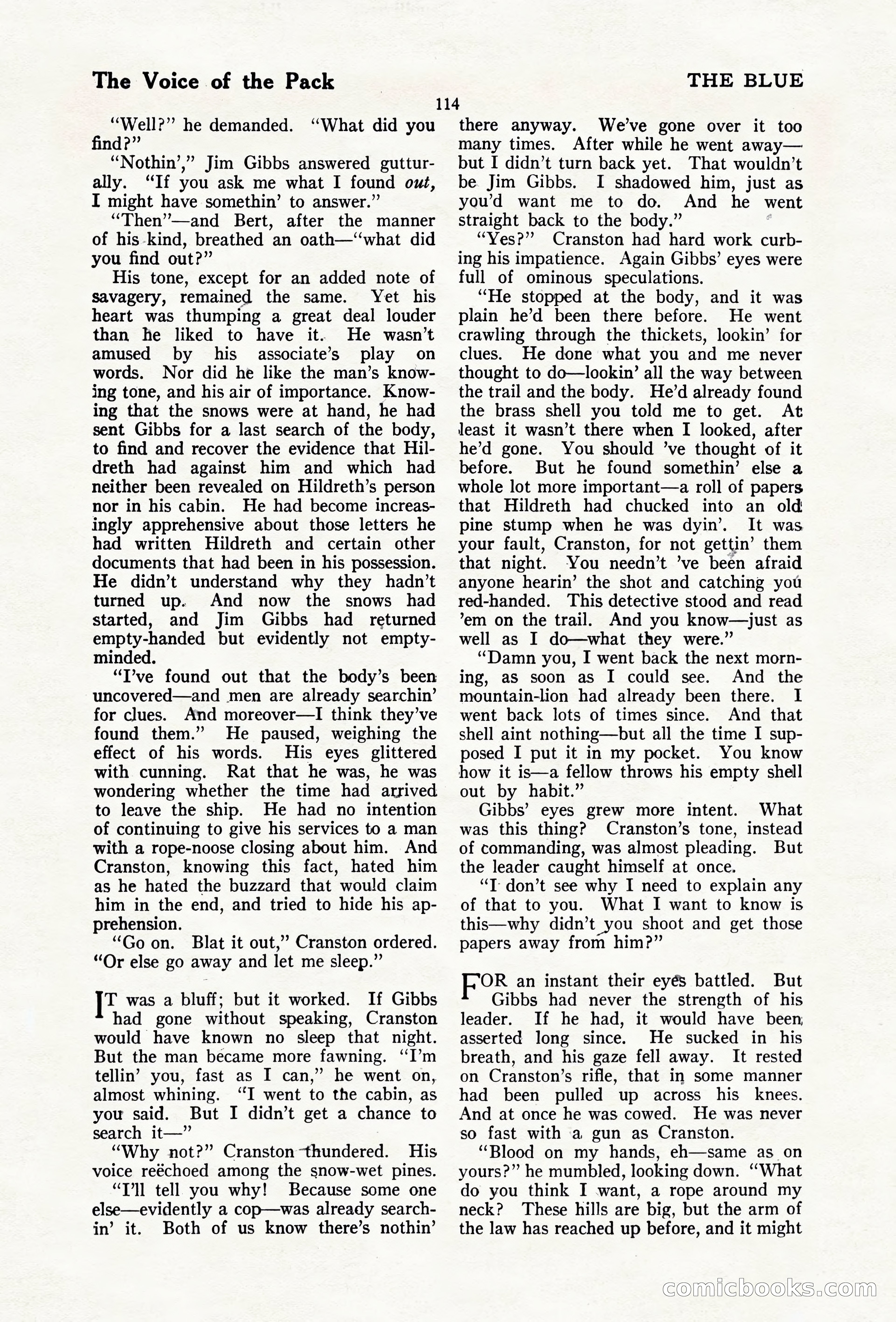 The Blue Book Magazine, April 1920 — page 120 of 212