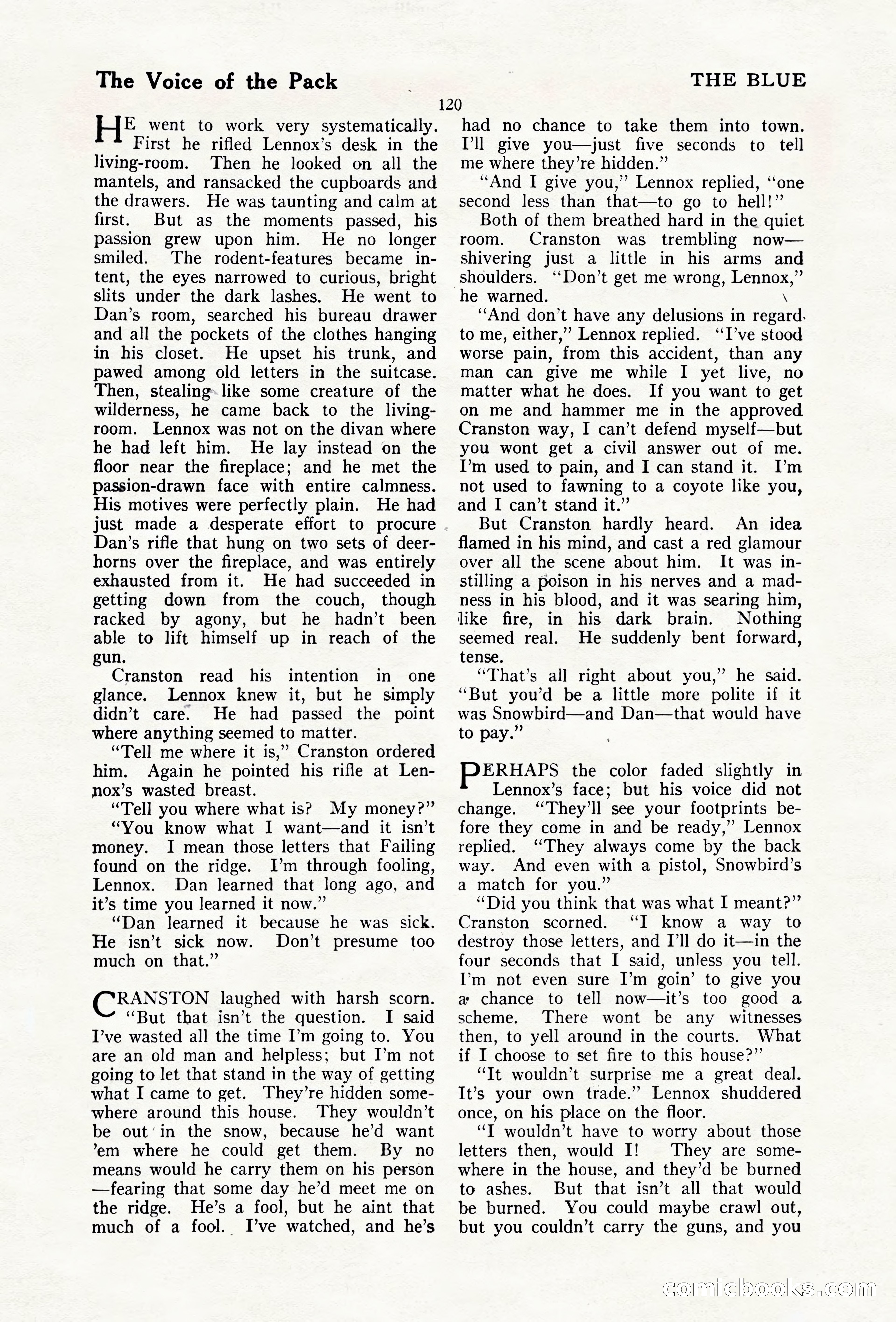The Blue Book Magazine, April 1920 — page 126 of 212