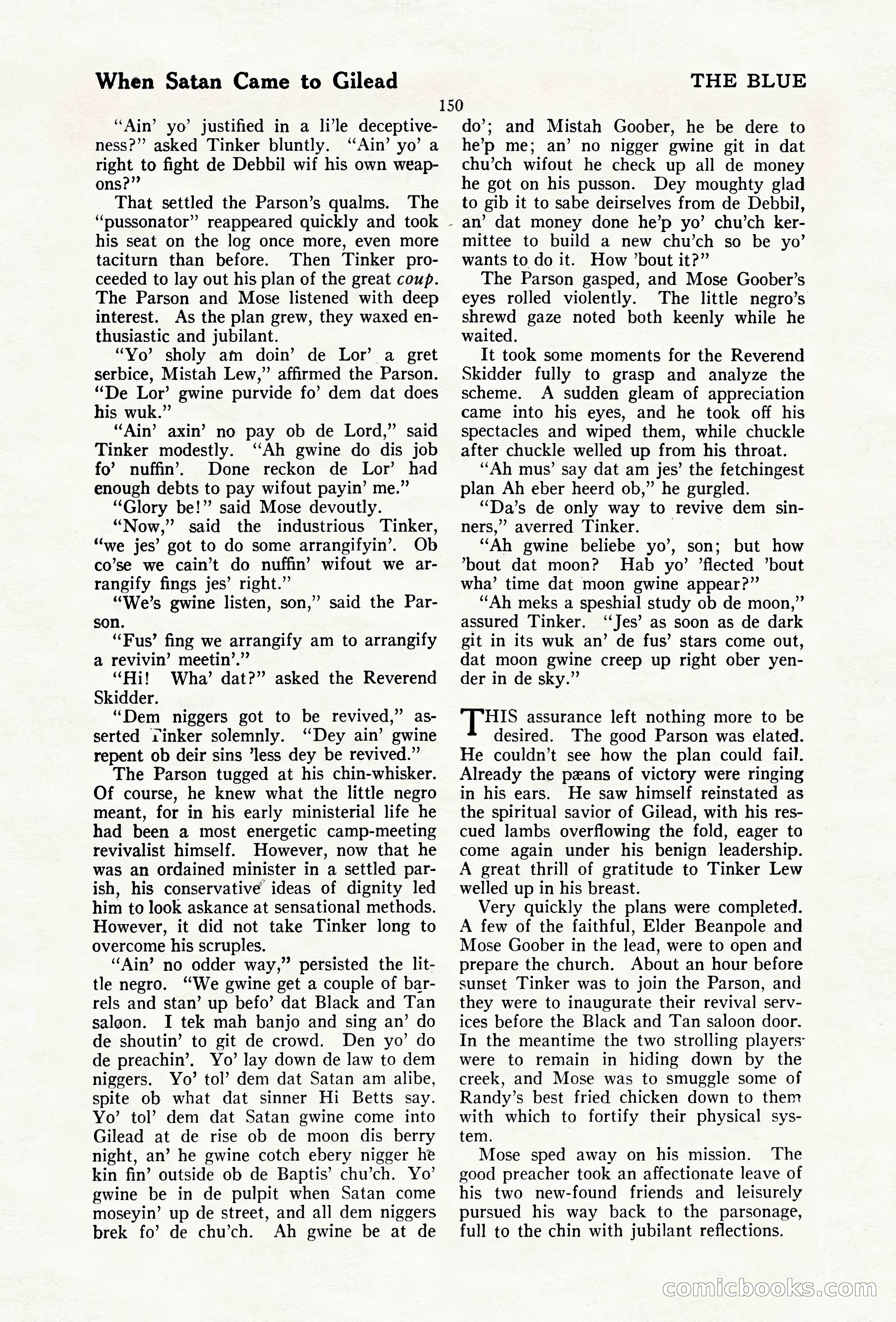 The Blue Book Magazine, April 1920 — page 156 of 212