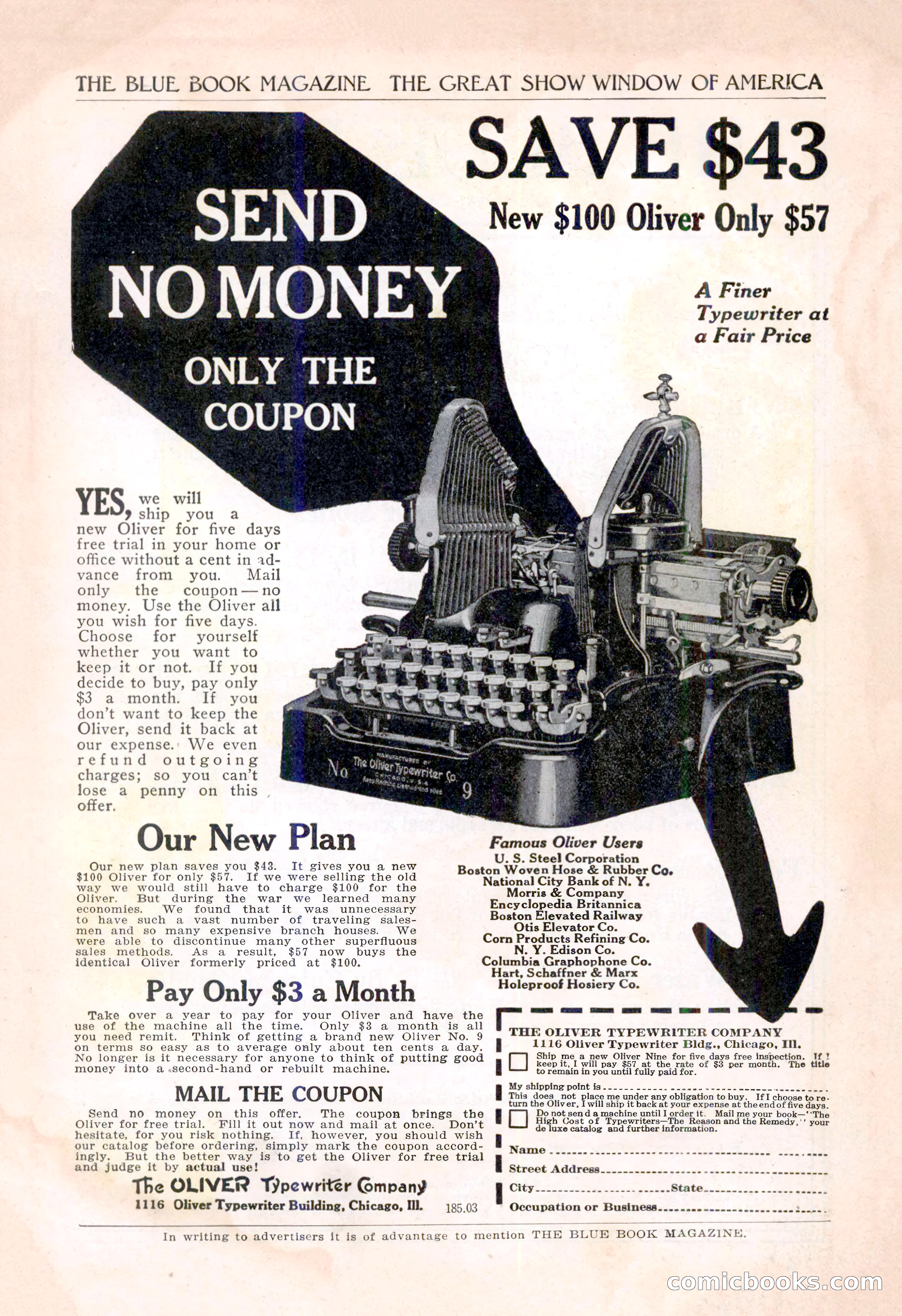 The Blue Book Magazine, June 1920 — page 3 of 208