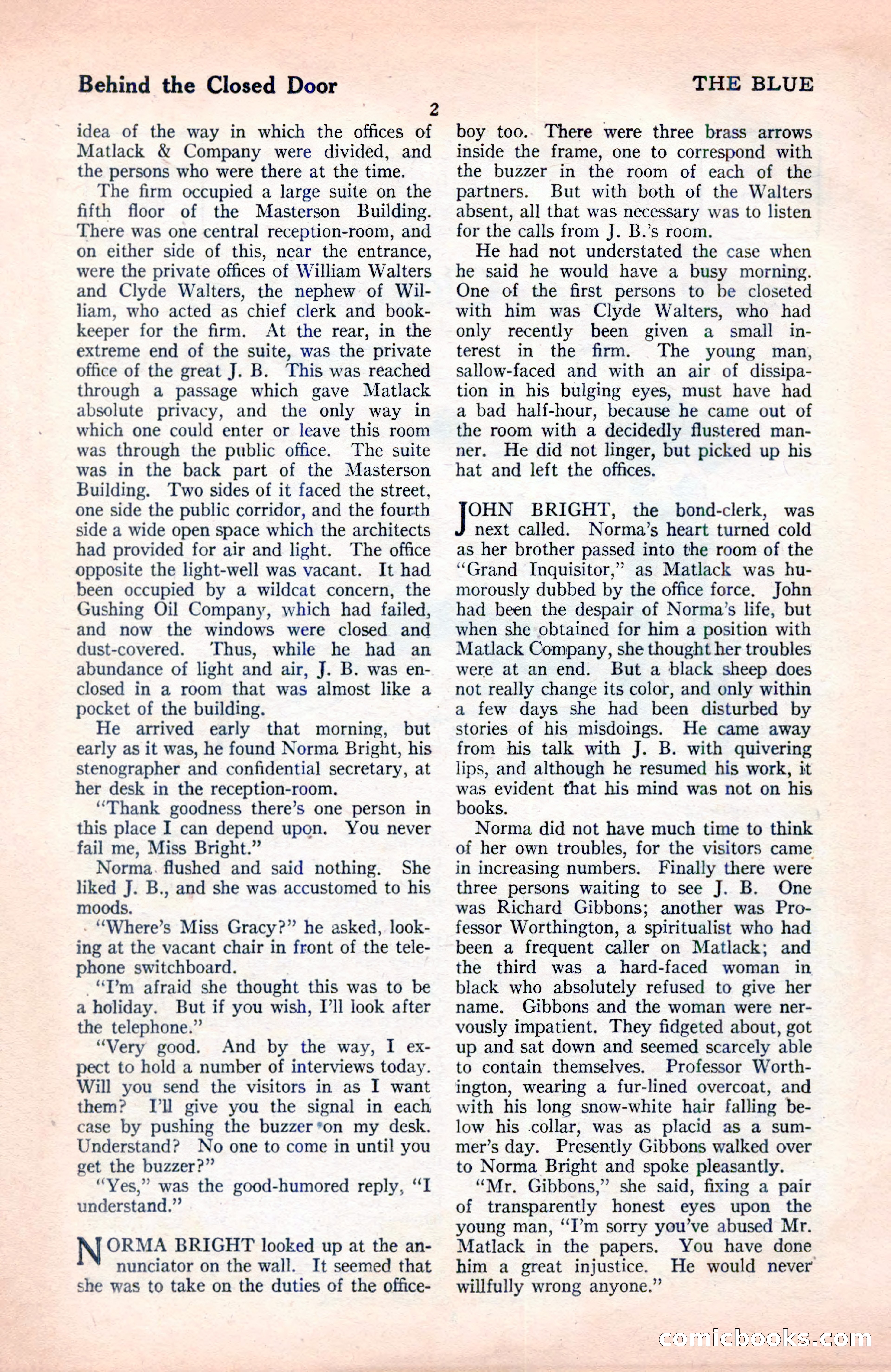 The Blue Book Magazine, June 1920 — page 8 of 208
