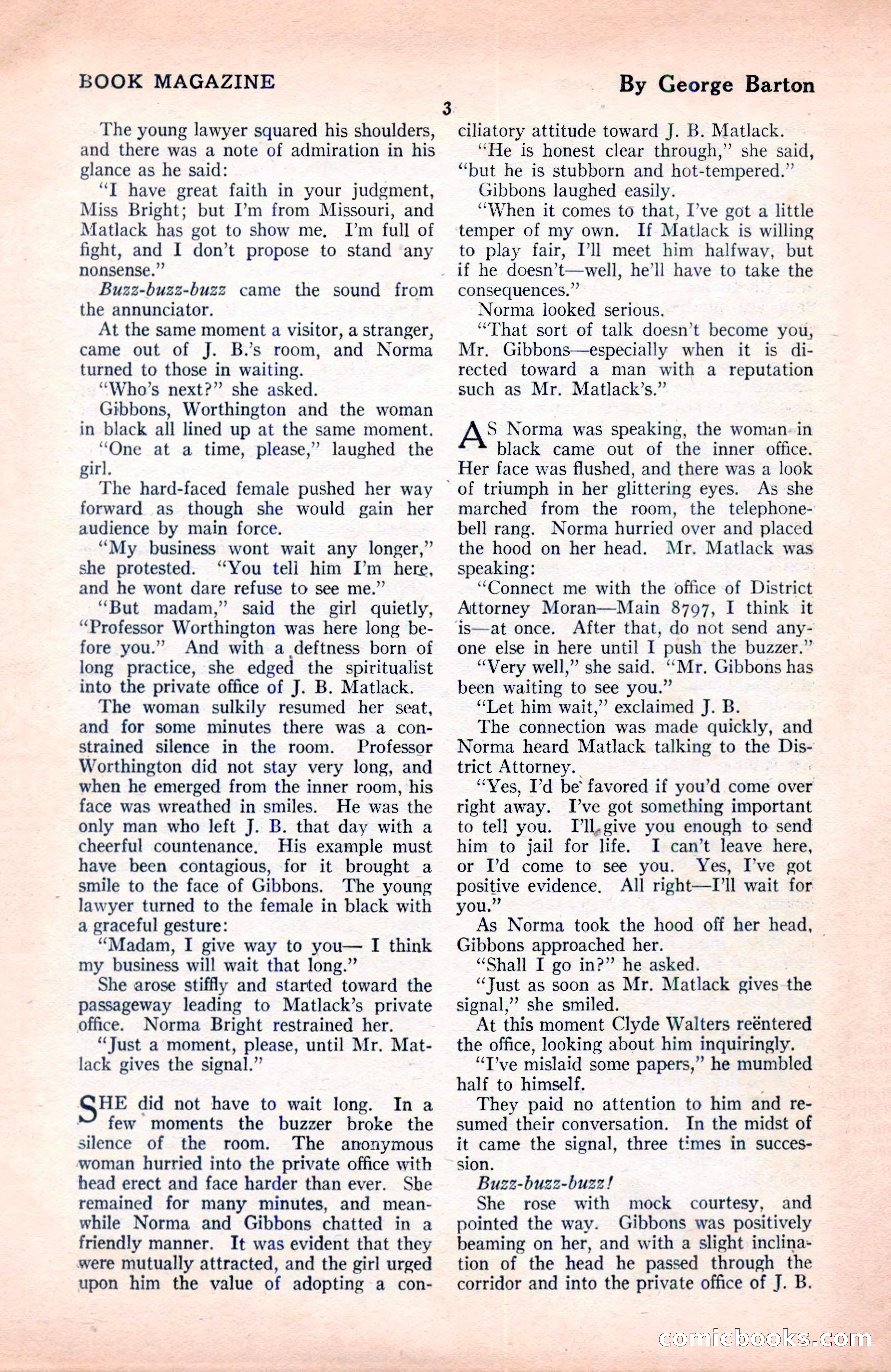 The Blue Book Magazine, June 1920 — page 9 of 208
