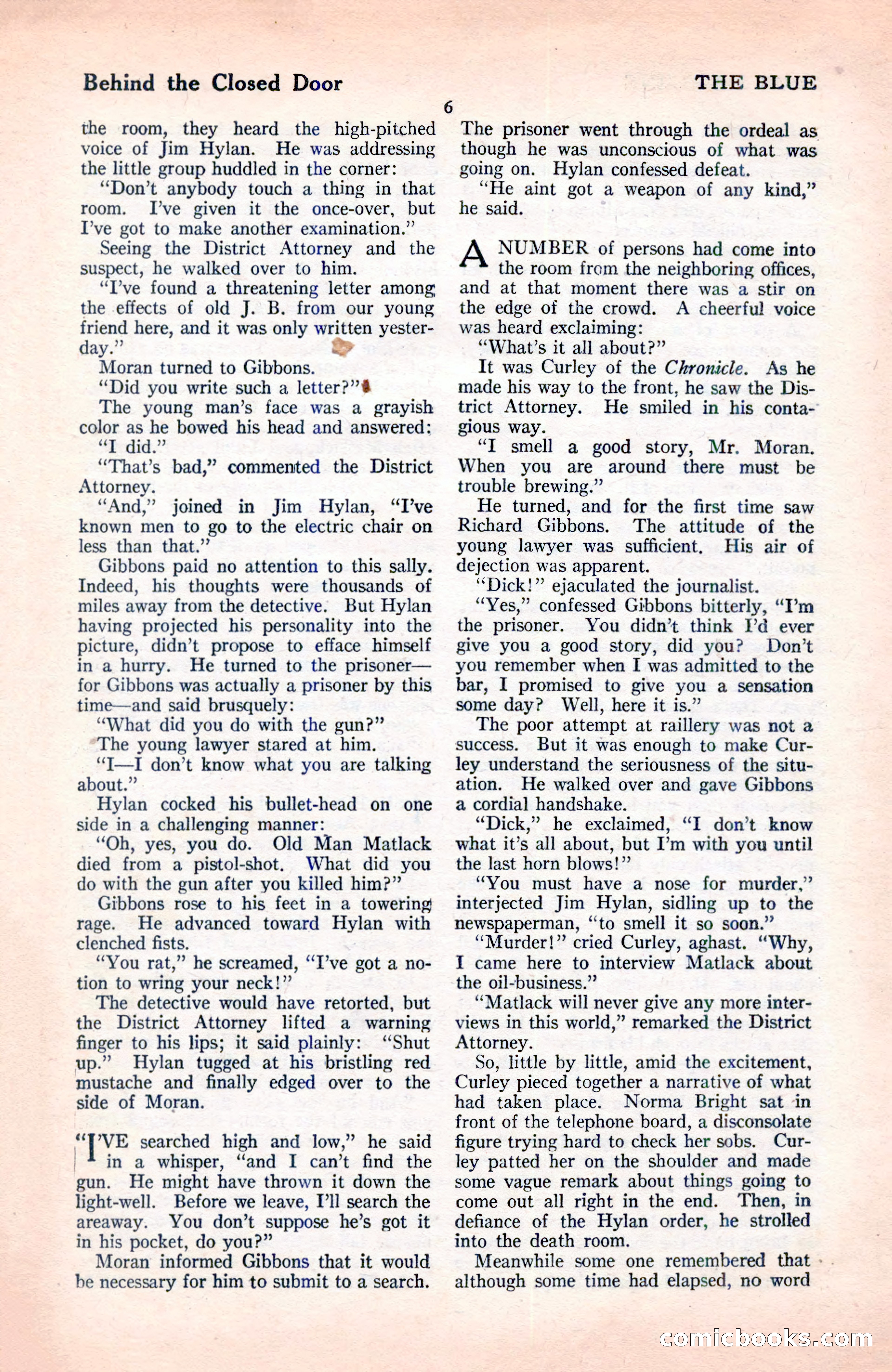 The Blue Book Magazine, June 1920 — page 12 of 208
