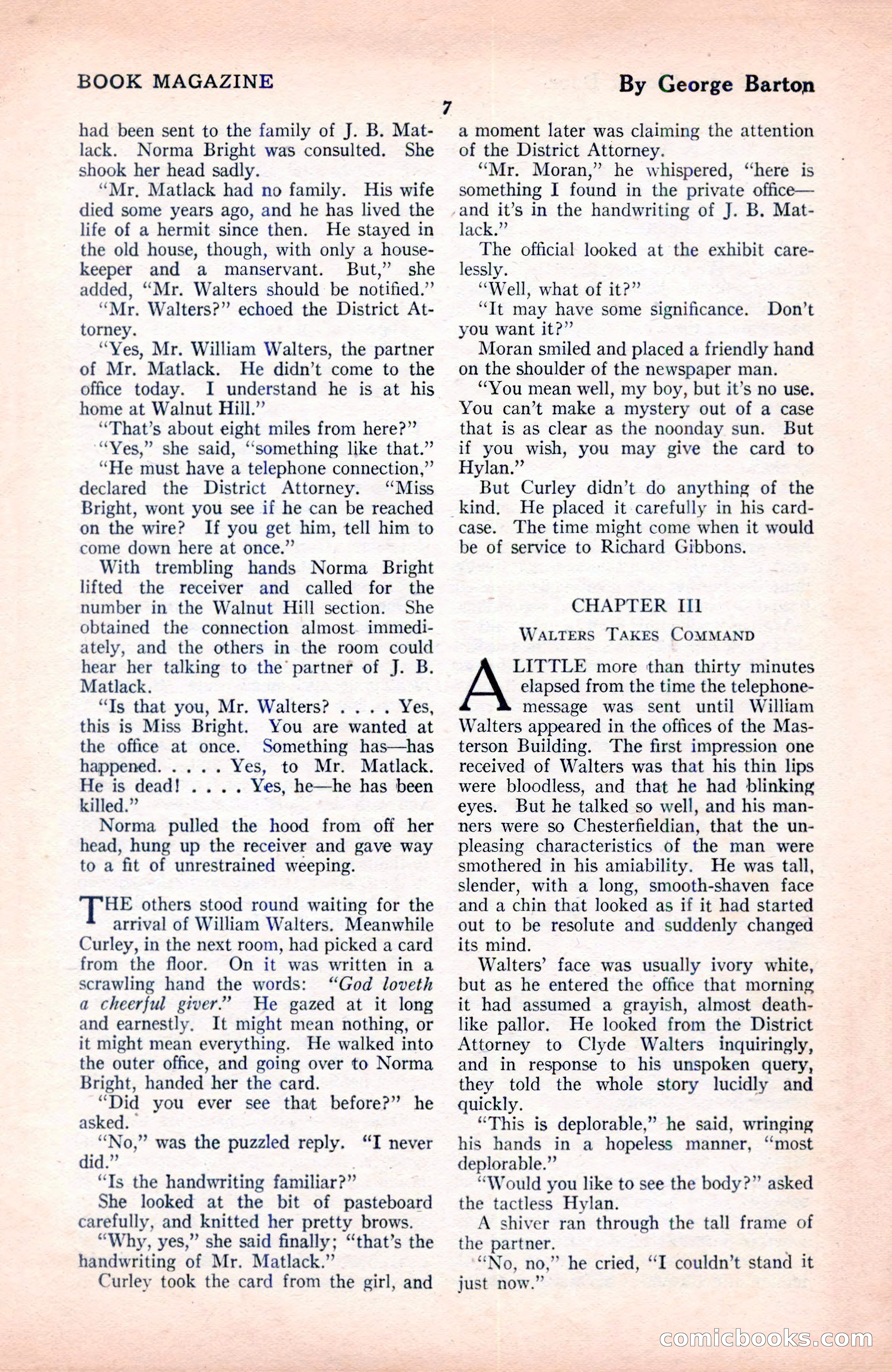 The Blue Book Magazine, June 1920 — page 13 of 208