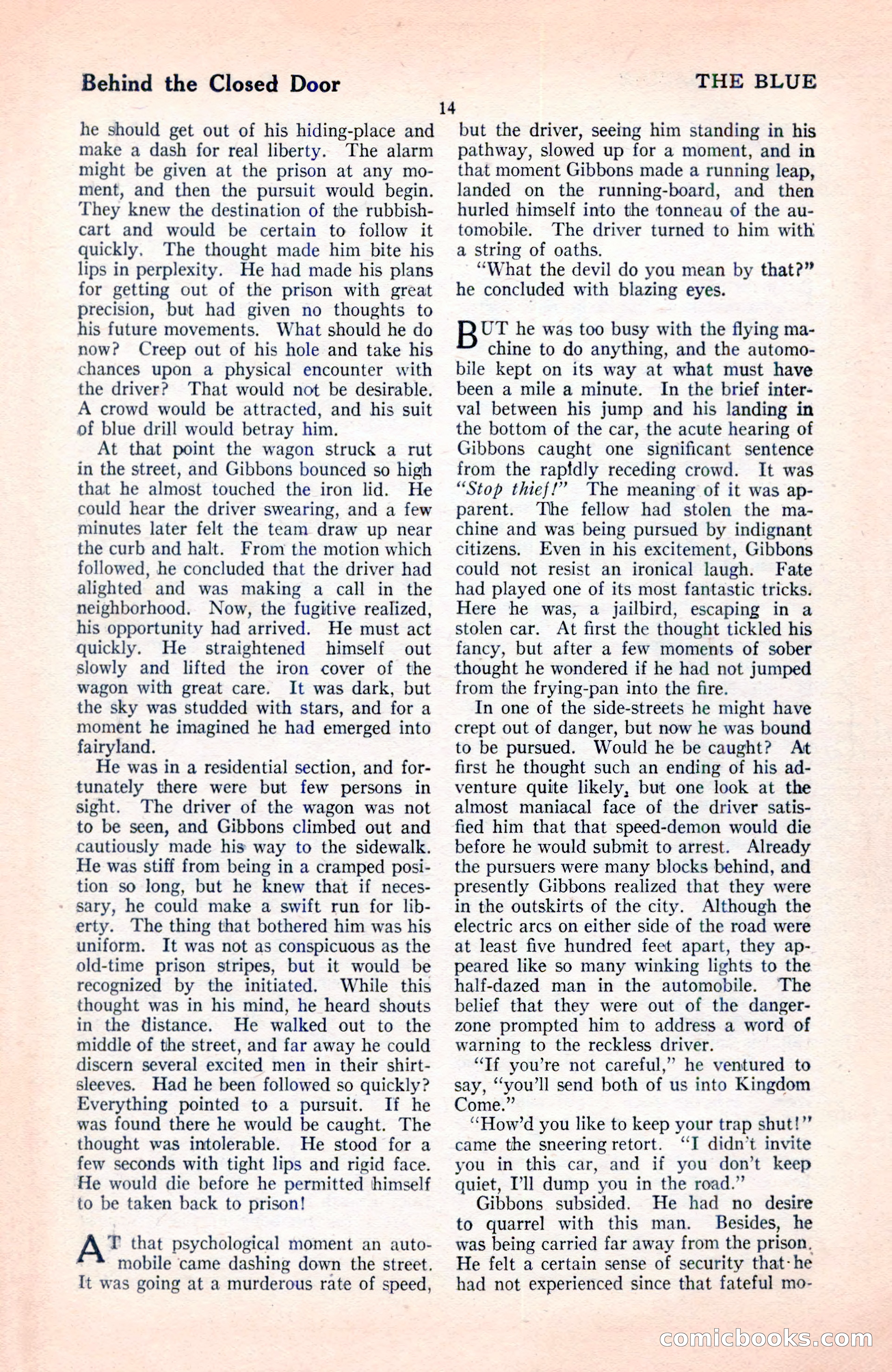 The Blue Book Magazine, June 1920 — page 20 of 208