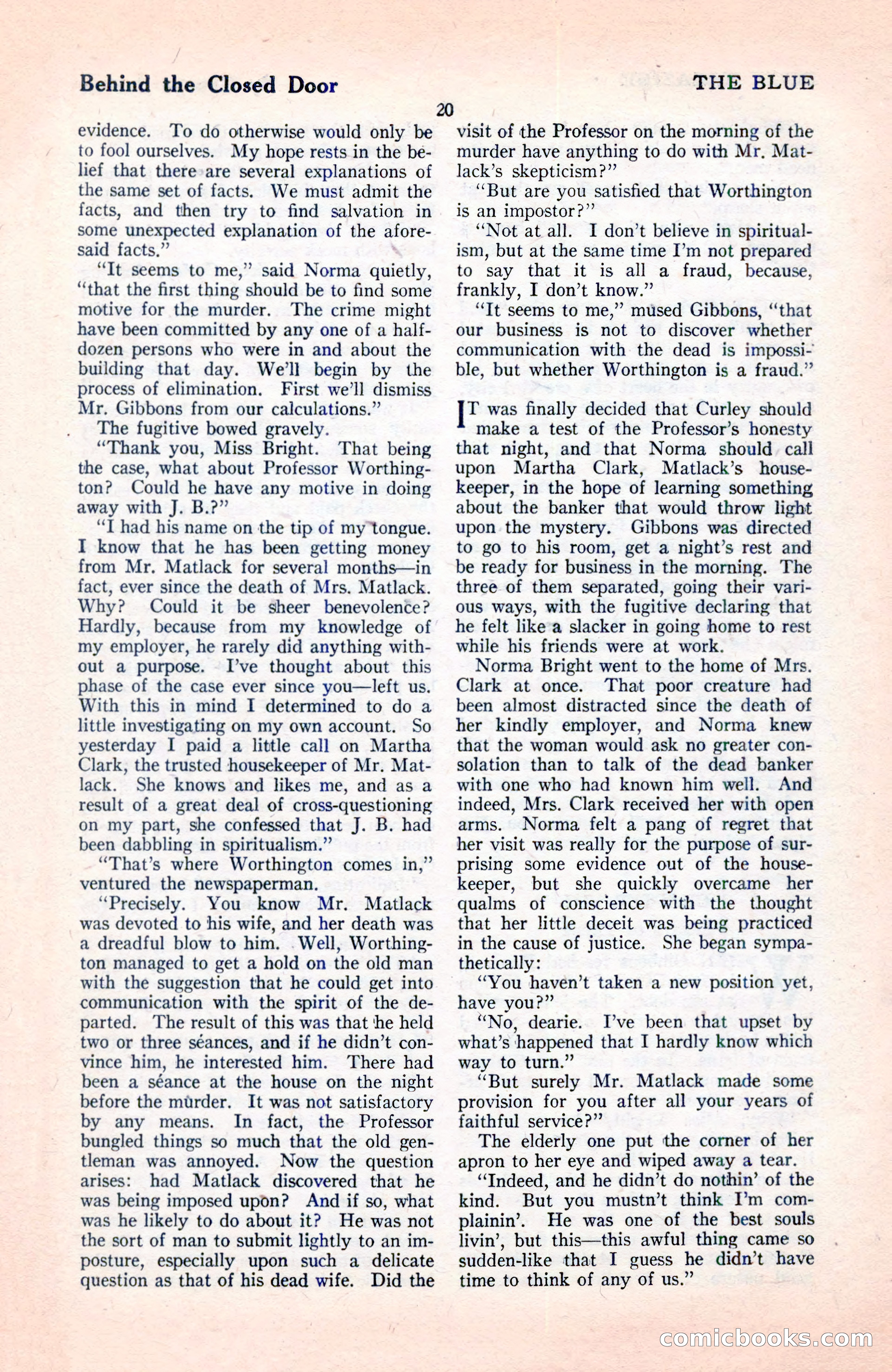 The Blue Book Magazine, June 1920 — page 26 of 208