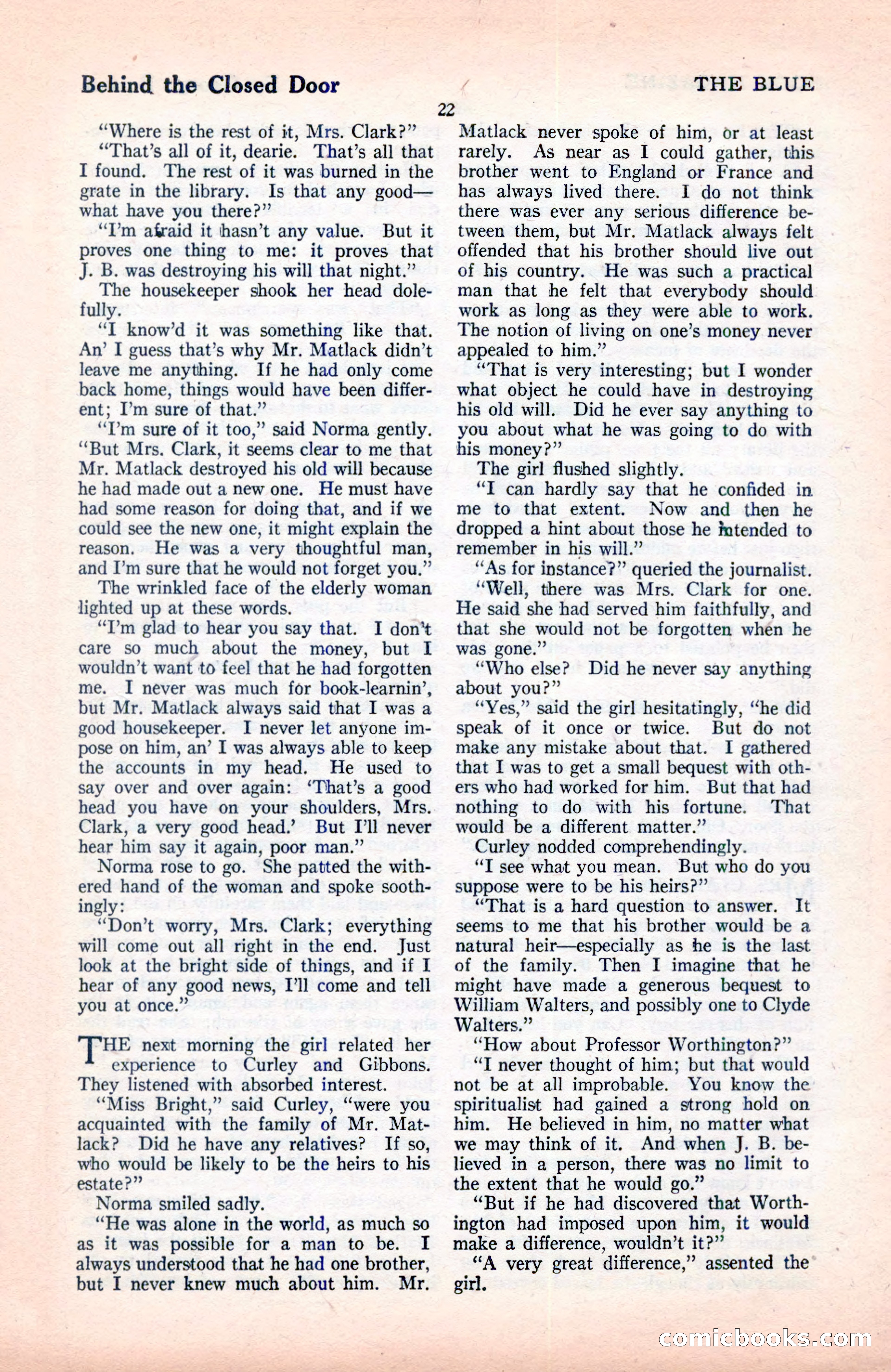 The Blue Book Magazine, June 1920 — page 28 of 208