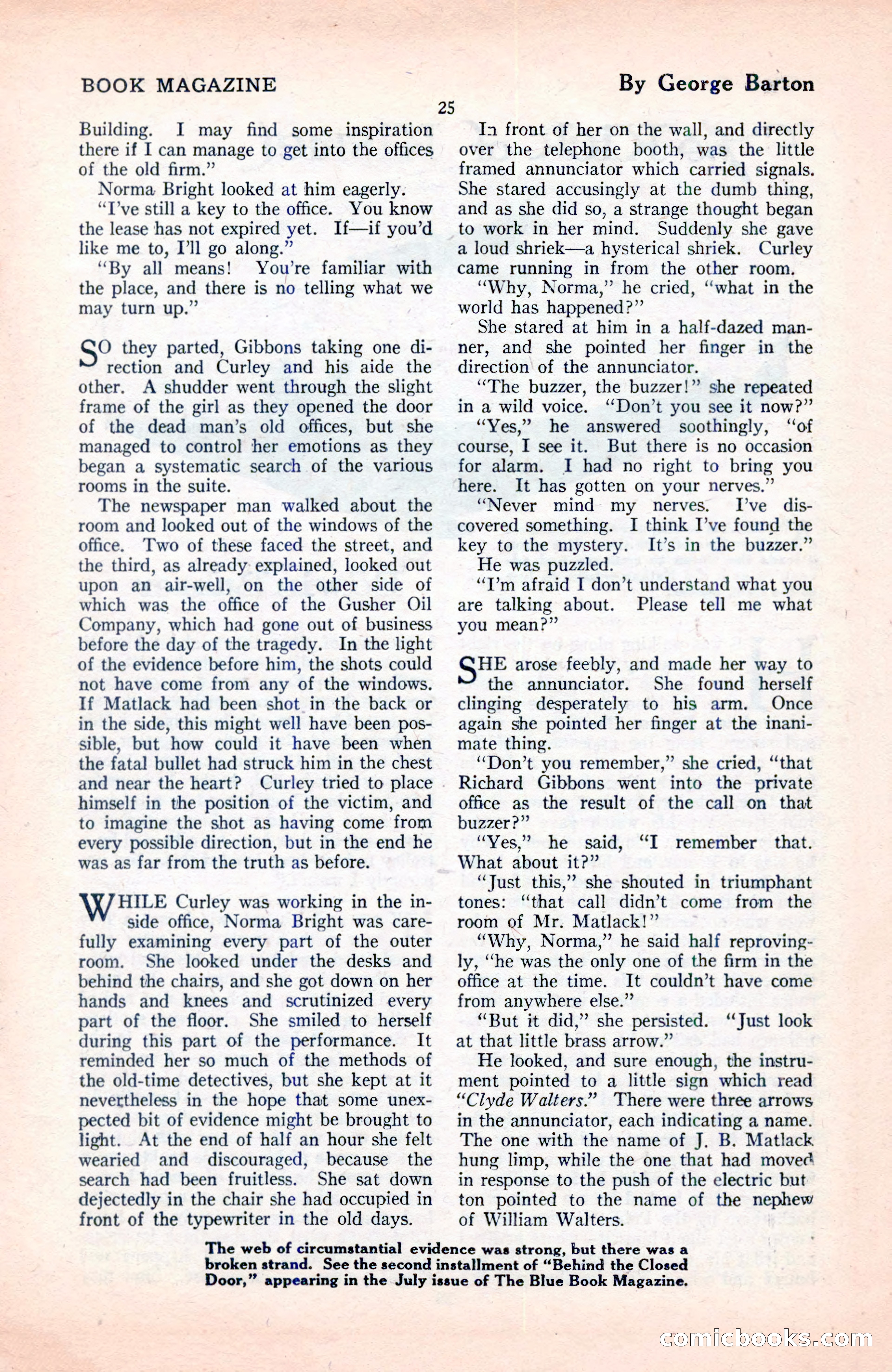 The Blue Book Magazine, June 1920 — page 31 of 208