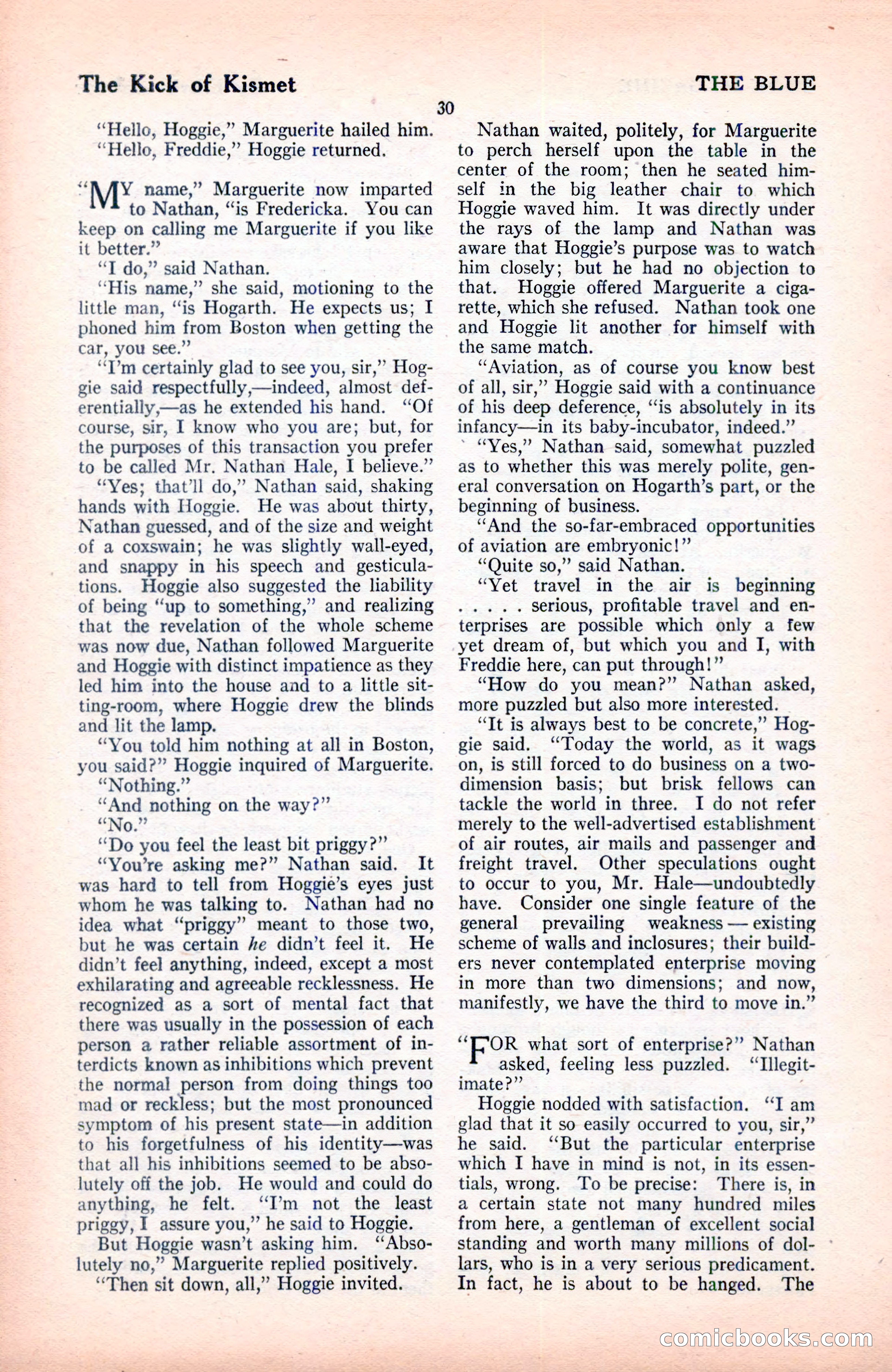 The Blue Book Magazine, June 1920 — page 36 of 208