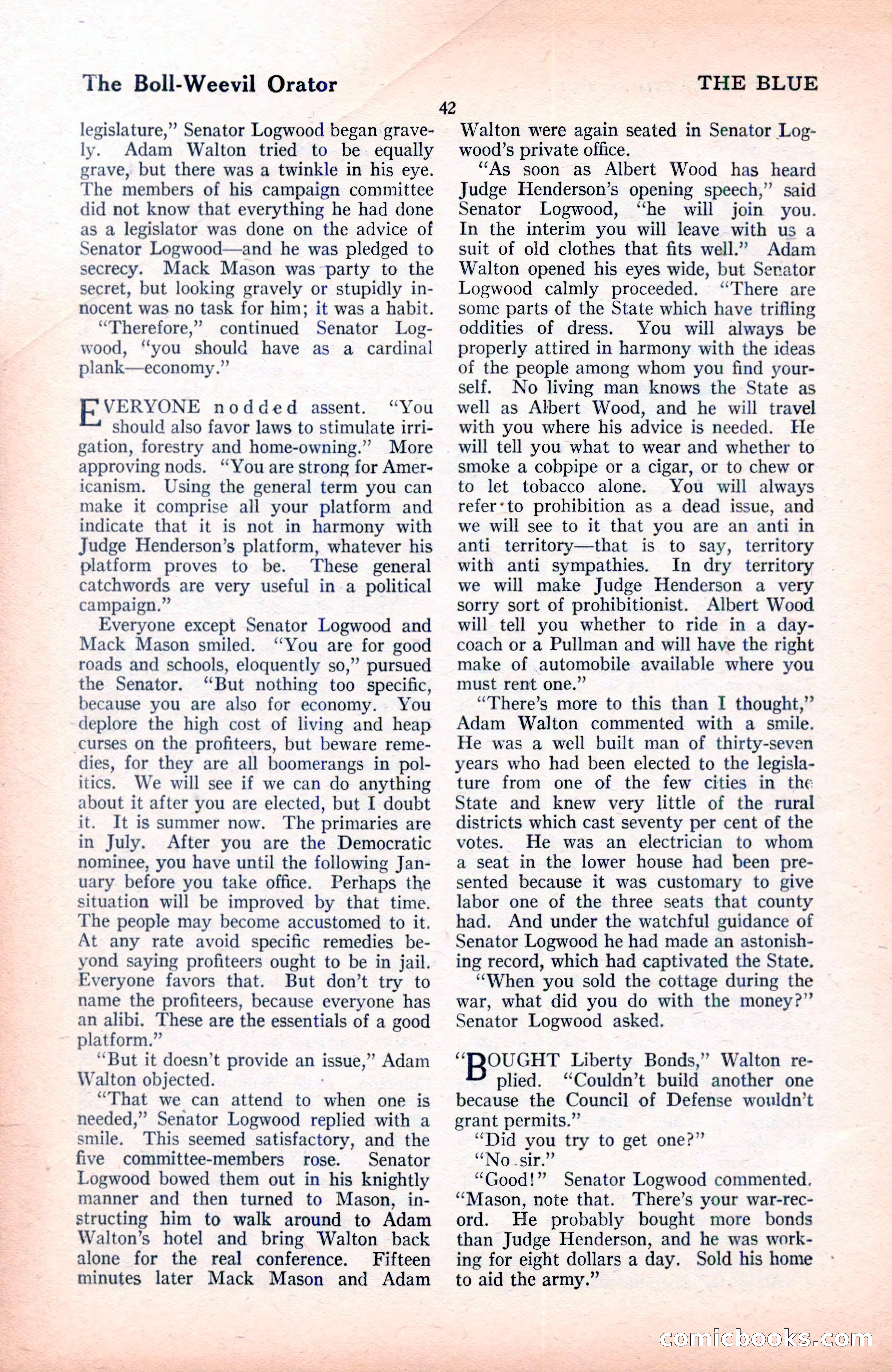 The Blue Book Magazine, June 1920 — page 48 of 208