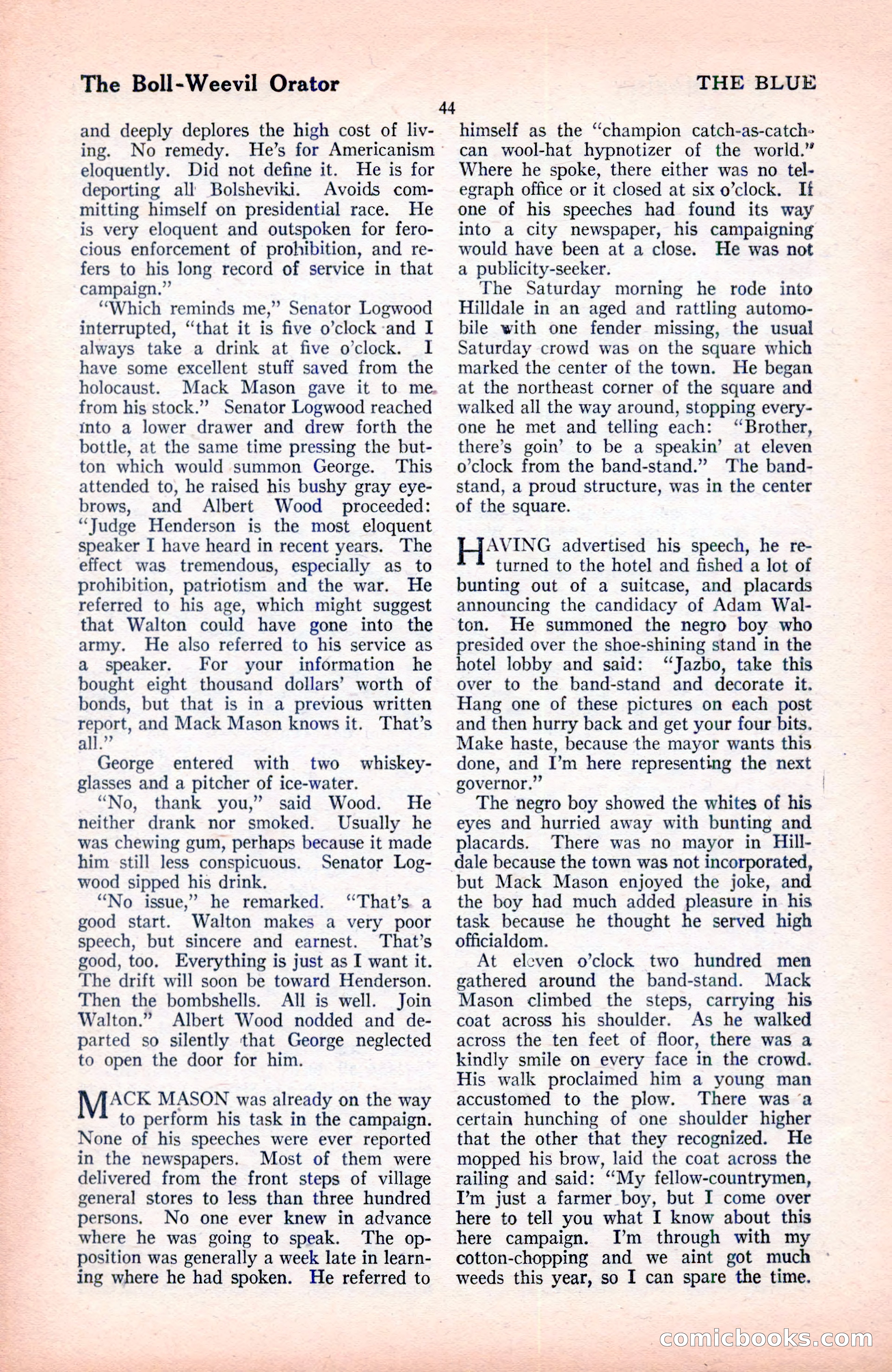 The Blue Book Magazine, June 1920 — page 50 of 208