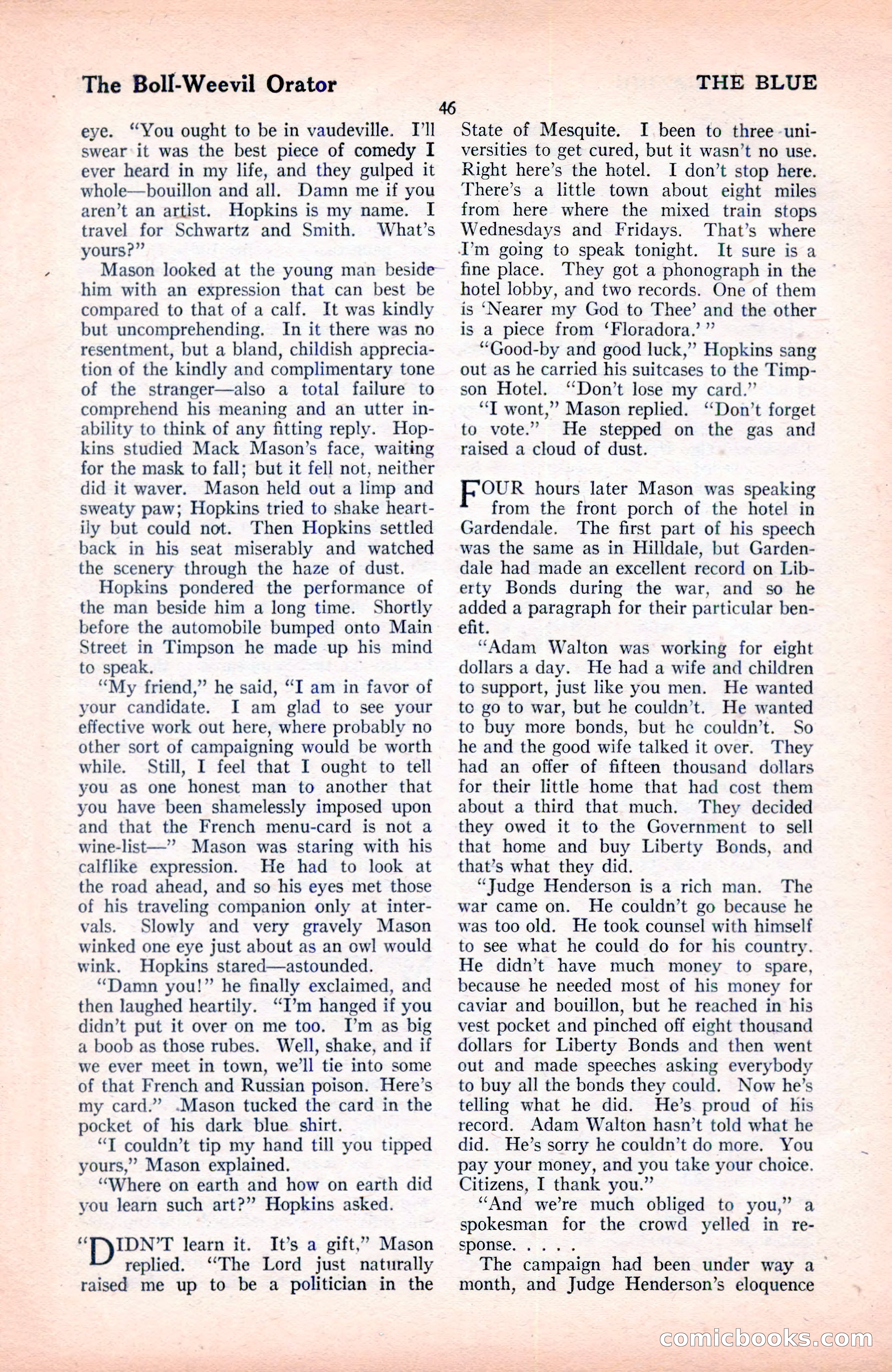 The Blue Book Magazine, June 1920 — page 52 of 208