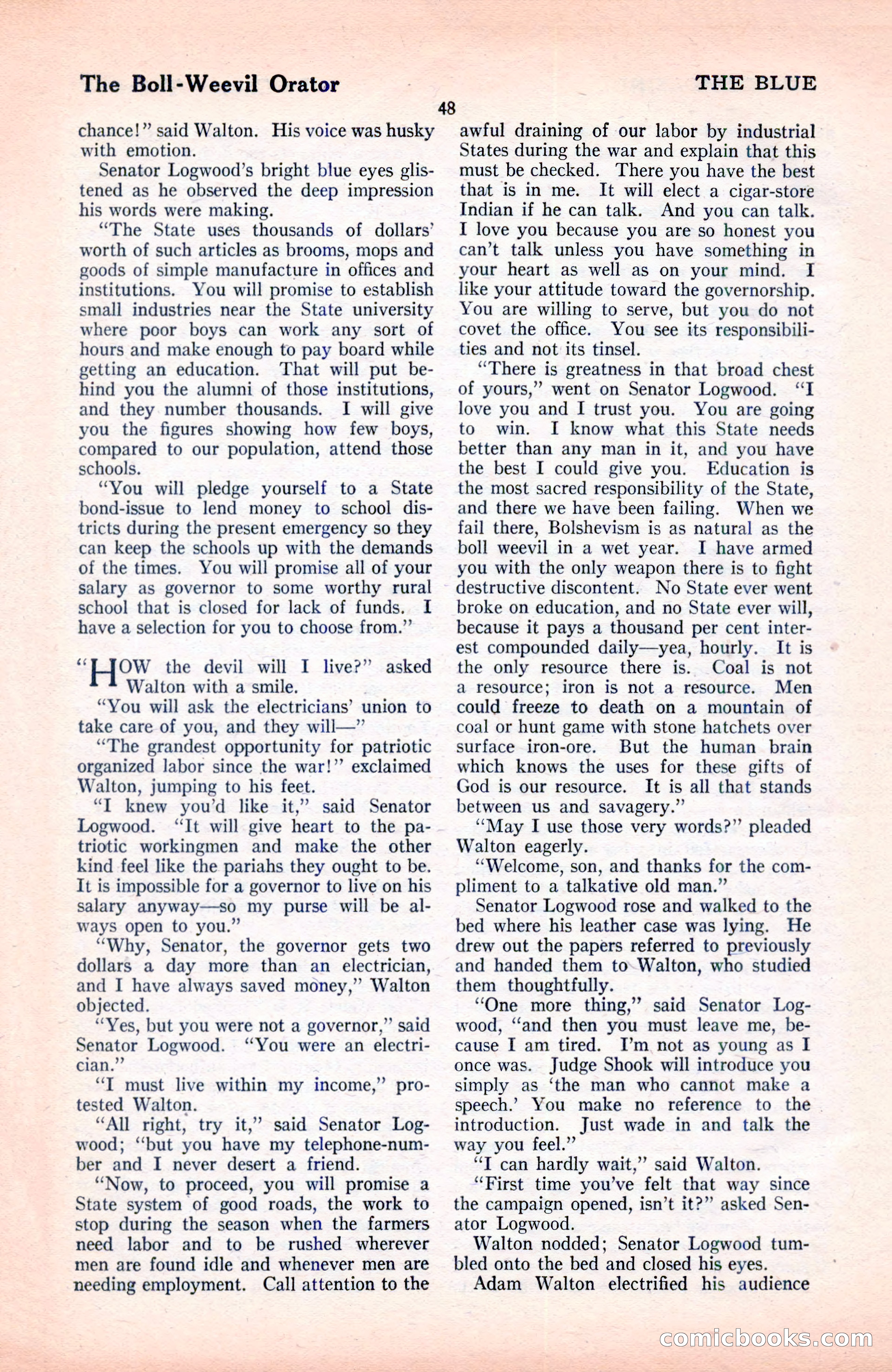 The Blue Book Magazine, June 1920 — page 54 of 208