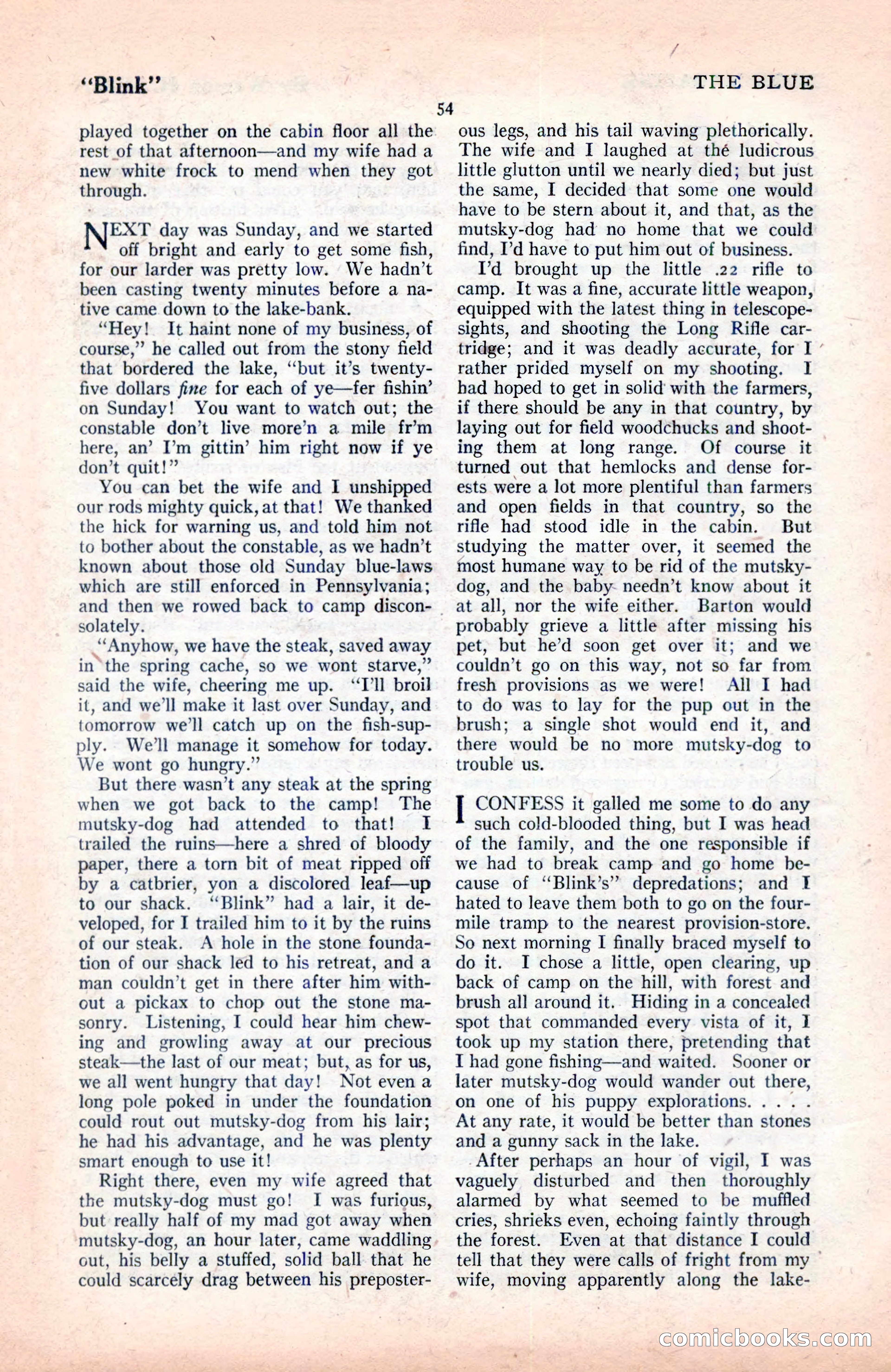 The Blue Book Magazine, June 1920 — page 60 of 208