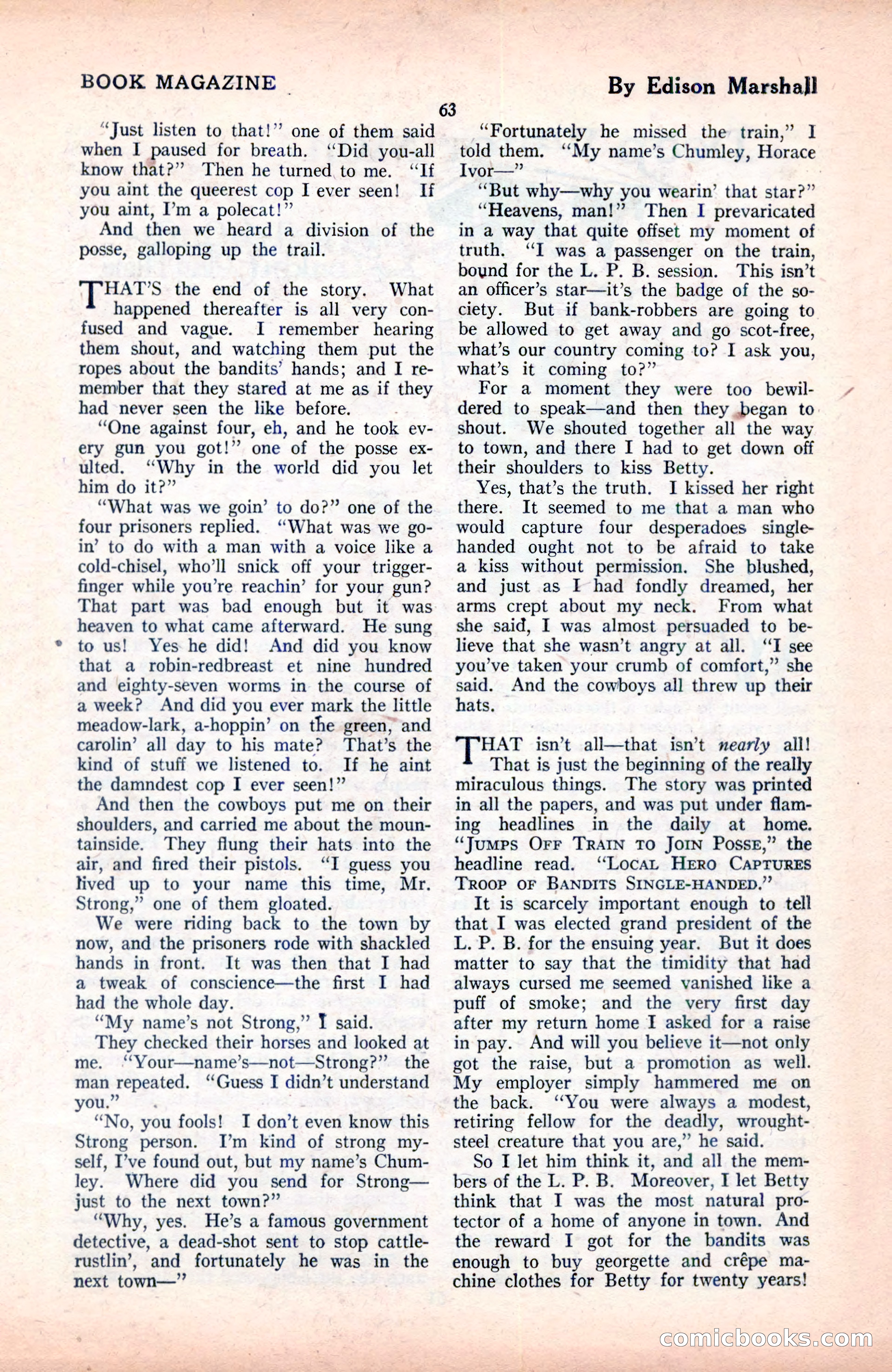 The Blue Book Magazine, June 1920 — page 69 of 208