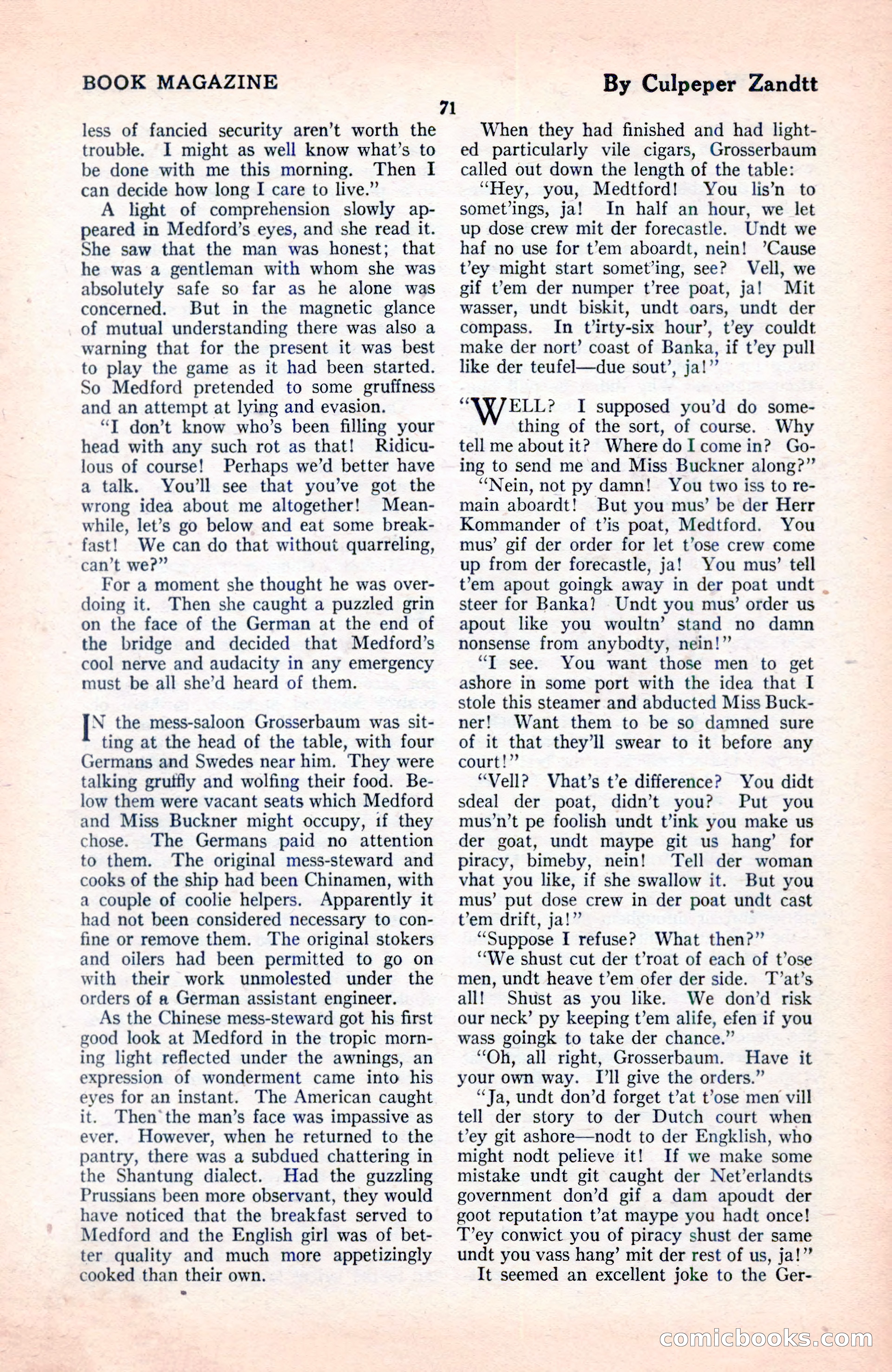 The Blue Book Magazine, June 1920 — page 77 of 208