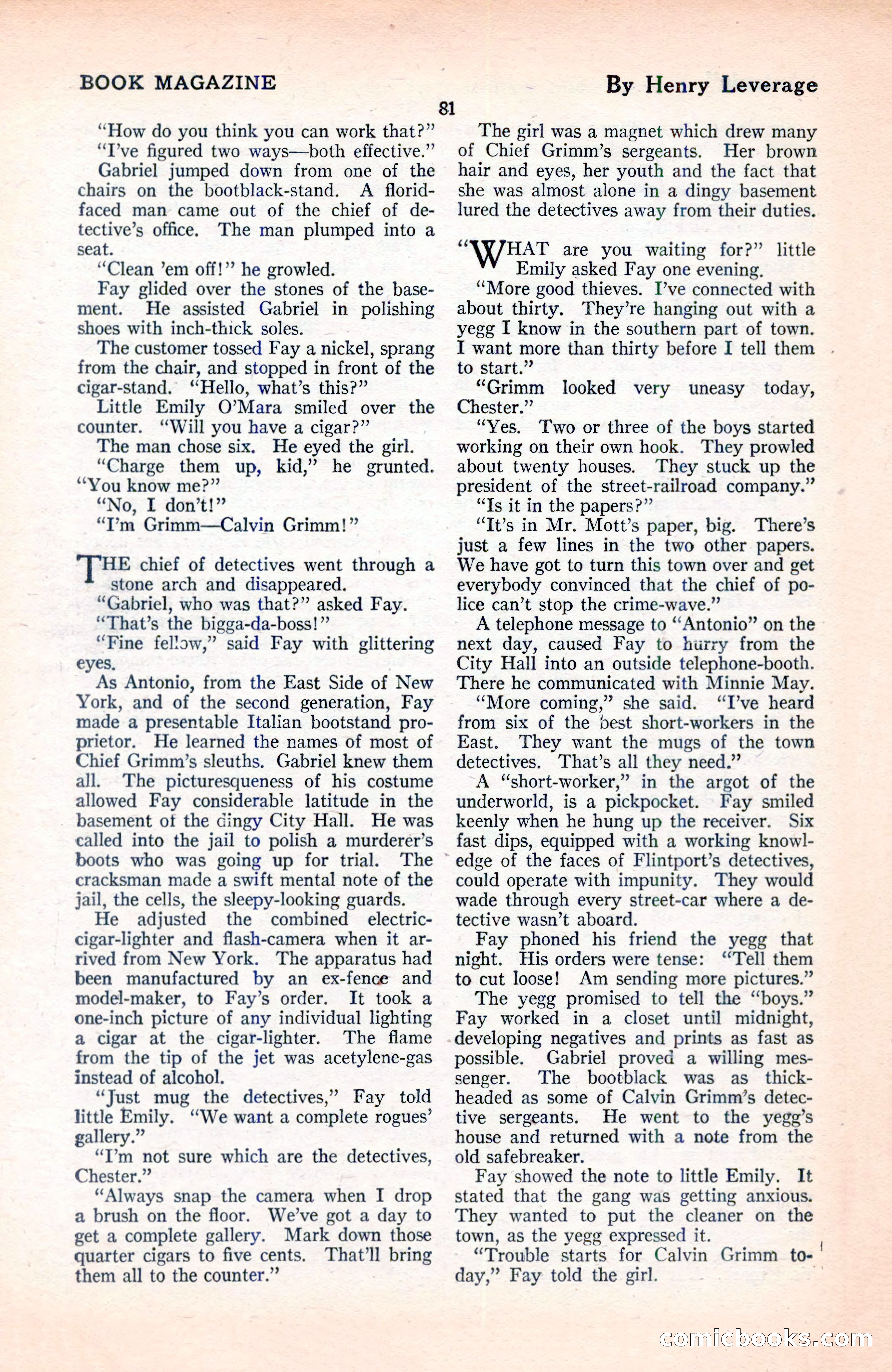 The Blue Book Magazine, June 1920 — page 87 of 208