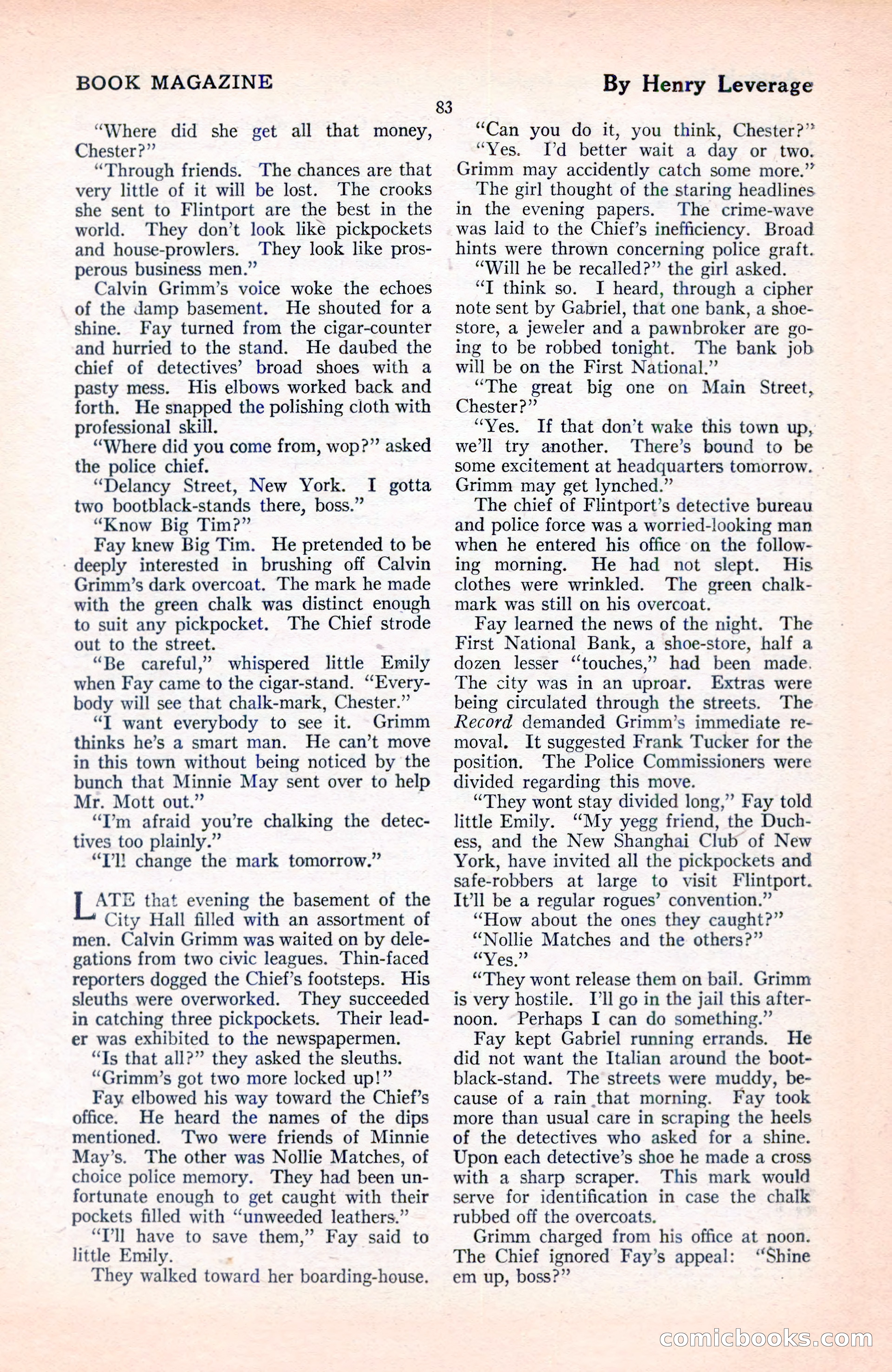 The Blue Book Magazine, June 1920 — page 89 of 208