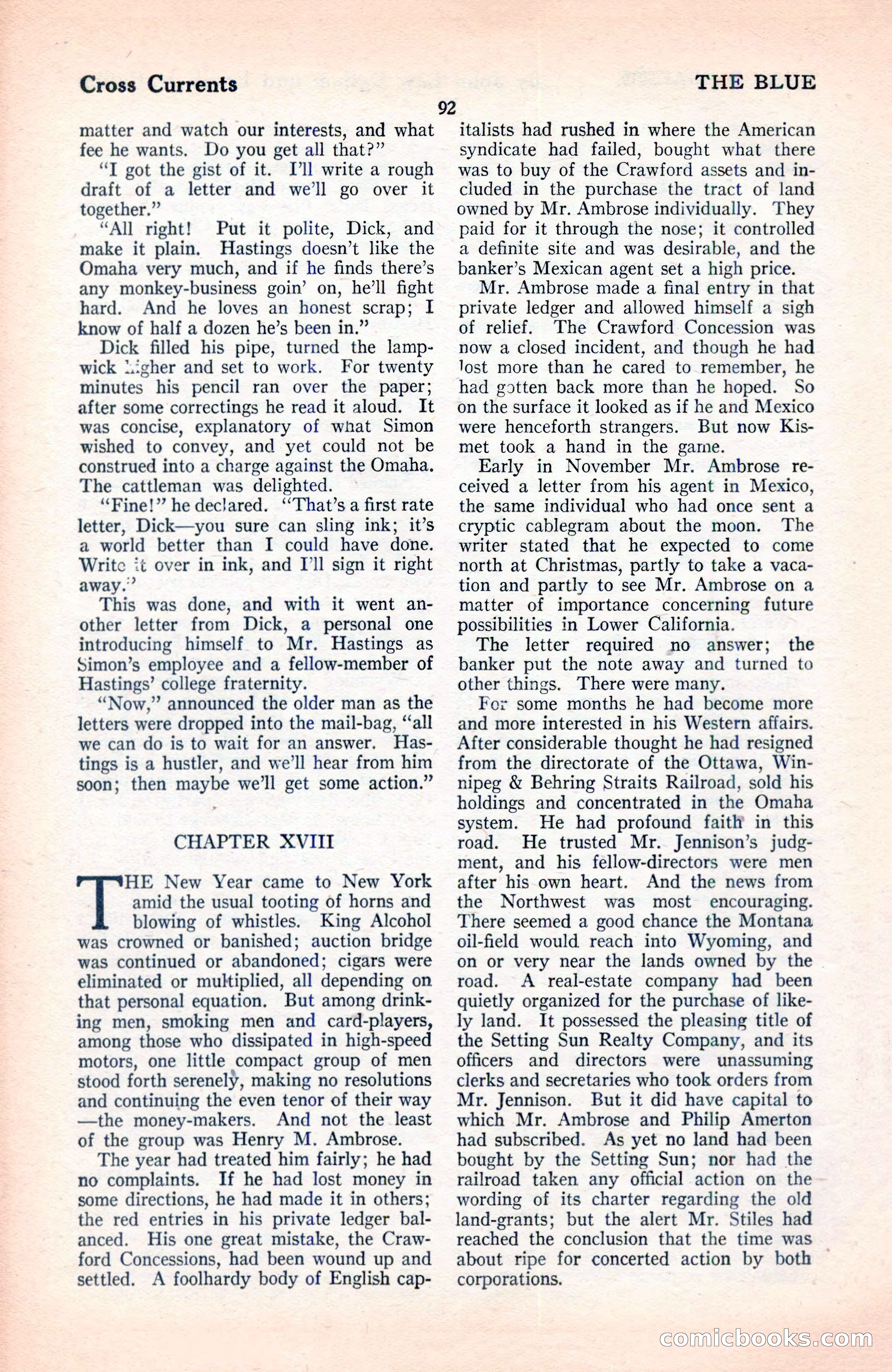 The Blue Book Magazine, June 1920 — page 98 of 208