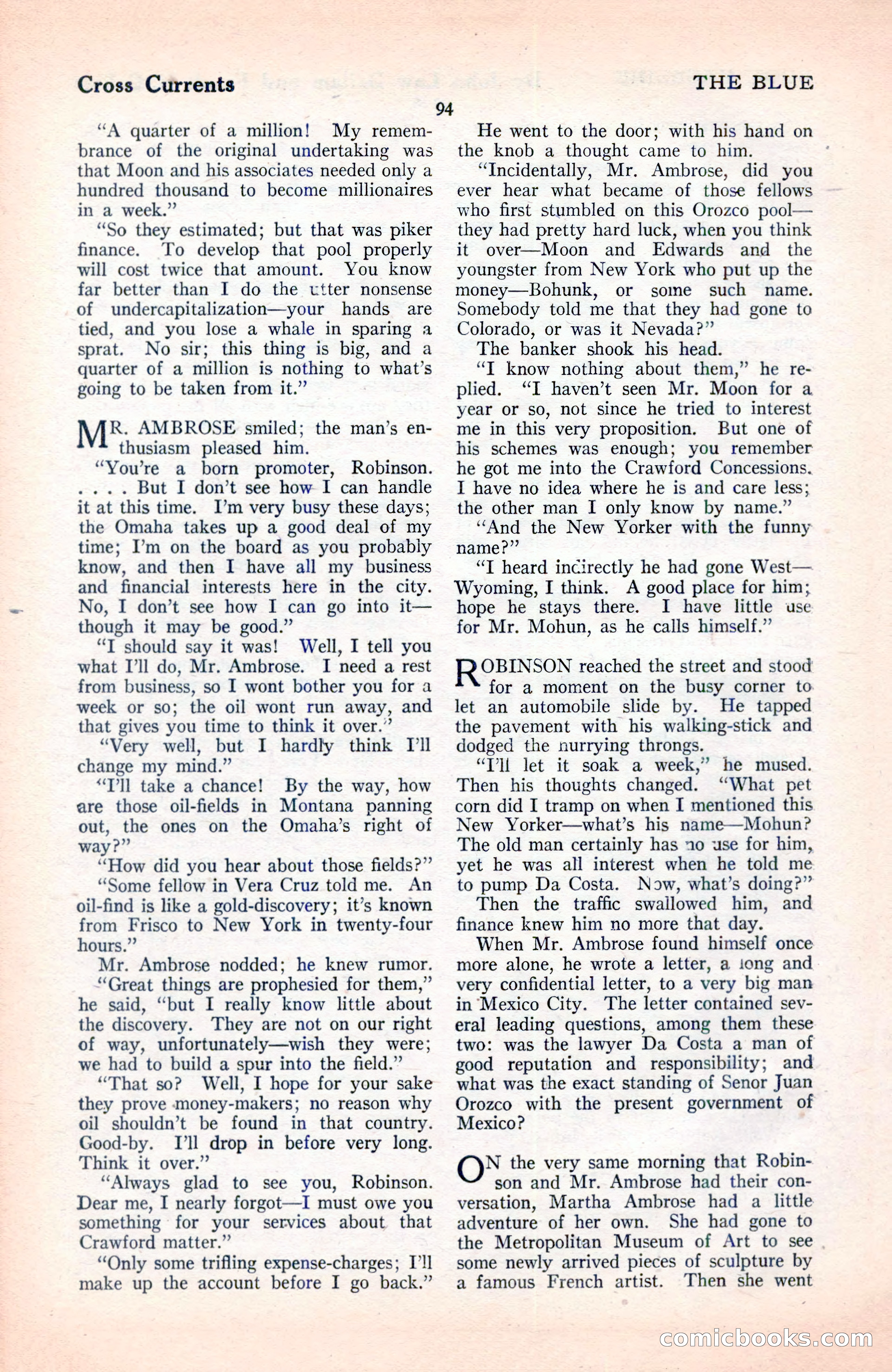 The Blue Book Magazine, June 1920 — page 100 of 208