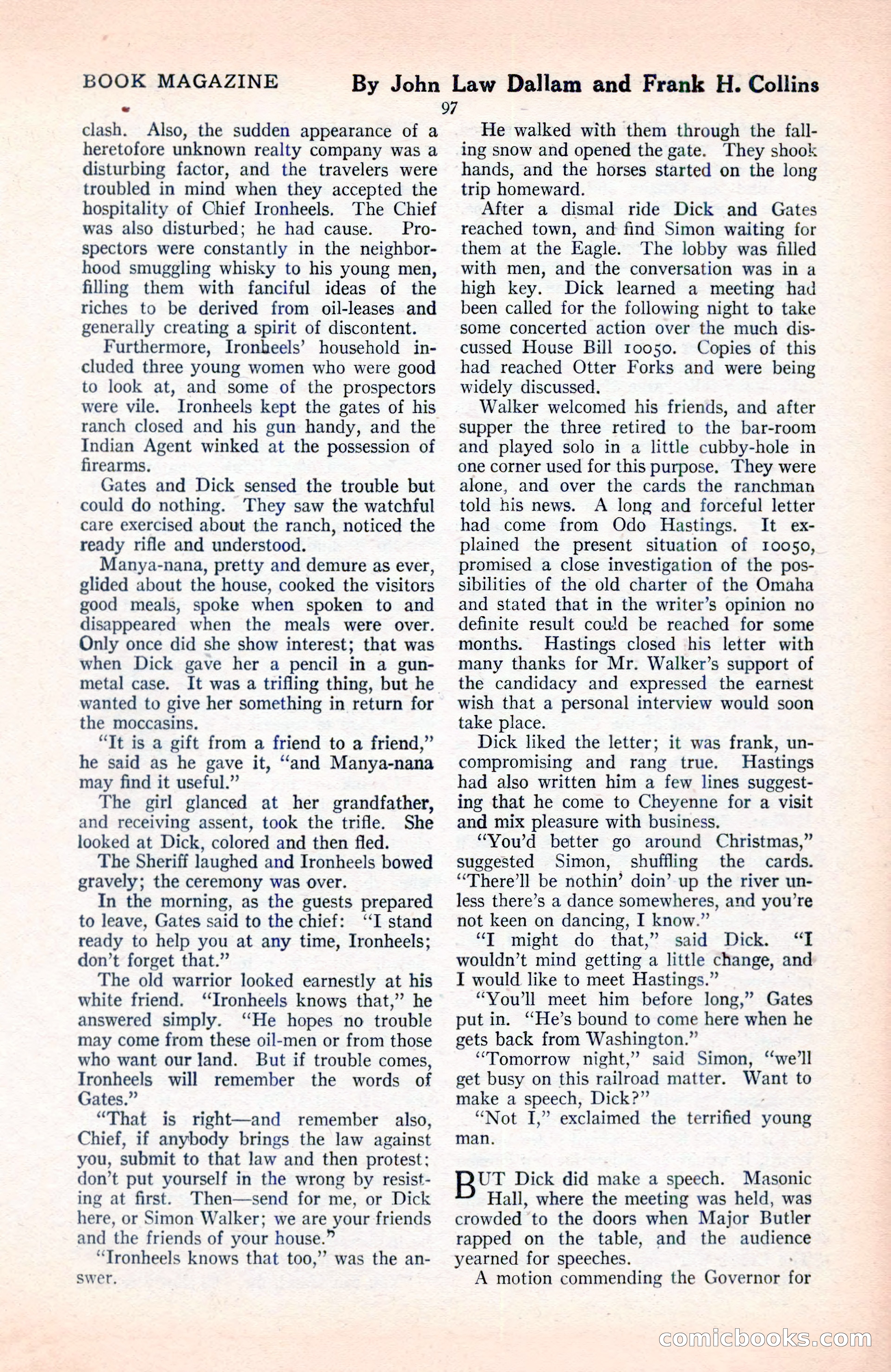 The Blue Book Magazine, June 1920 — page 103 of 208