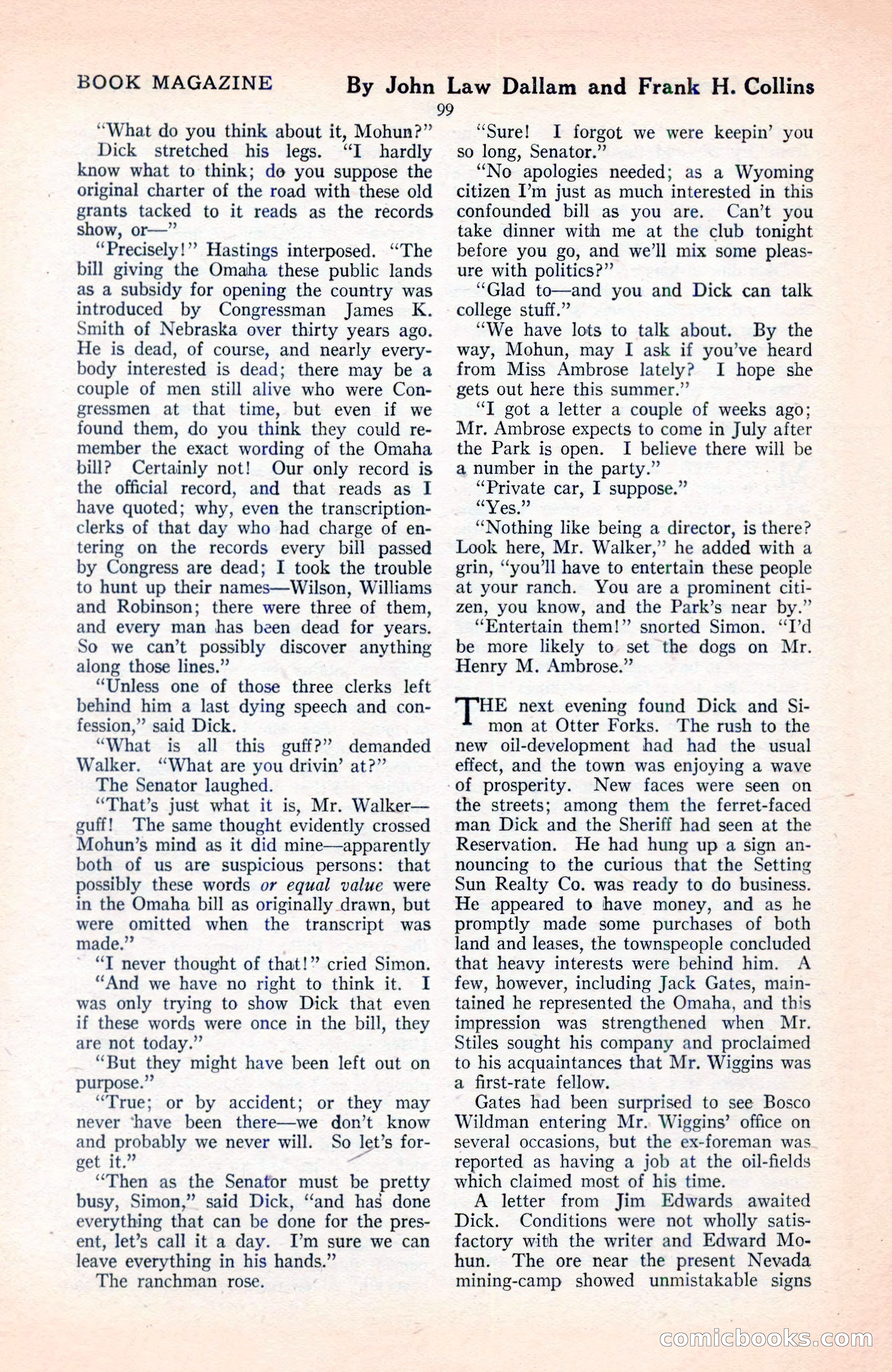The Blue Book Magazine, June 1920 — page 105 of 208