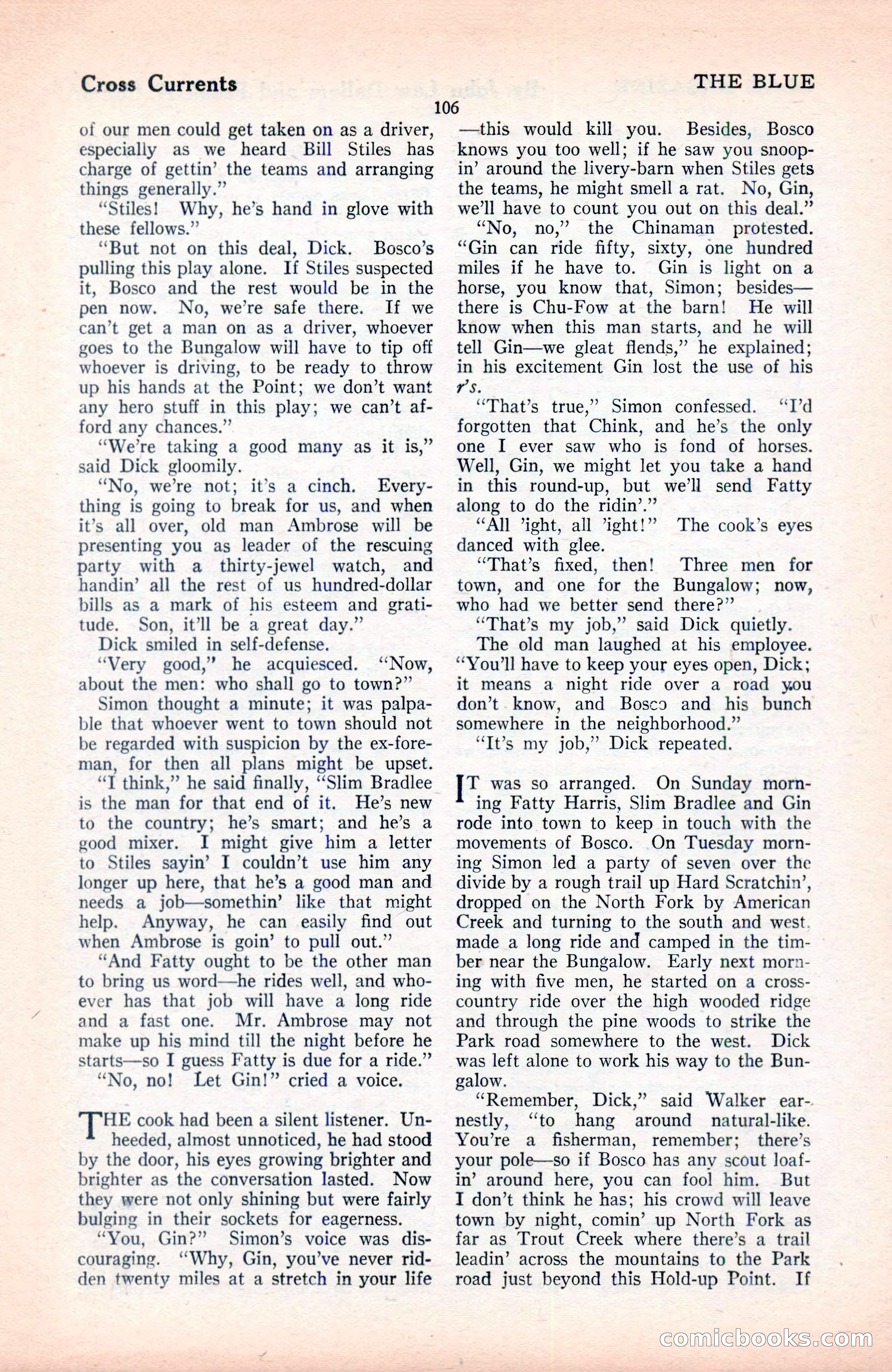 The Blue Book Magazine, June 1920 — page 112 of 208