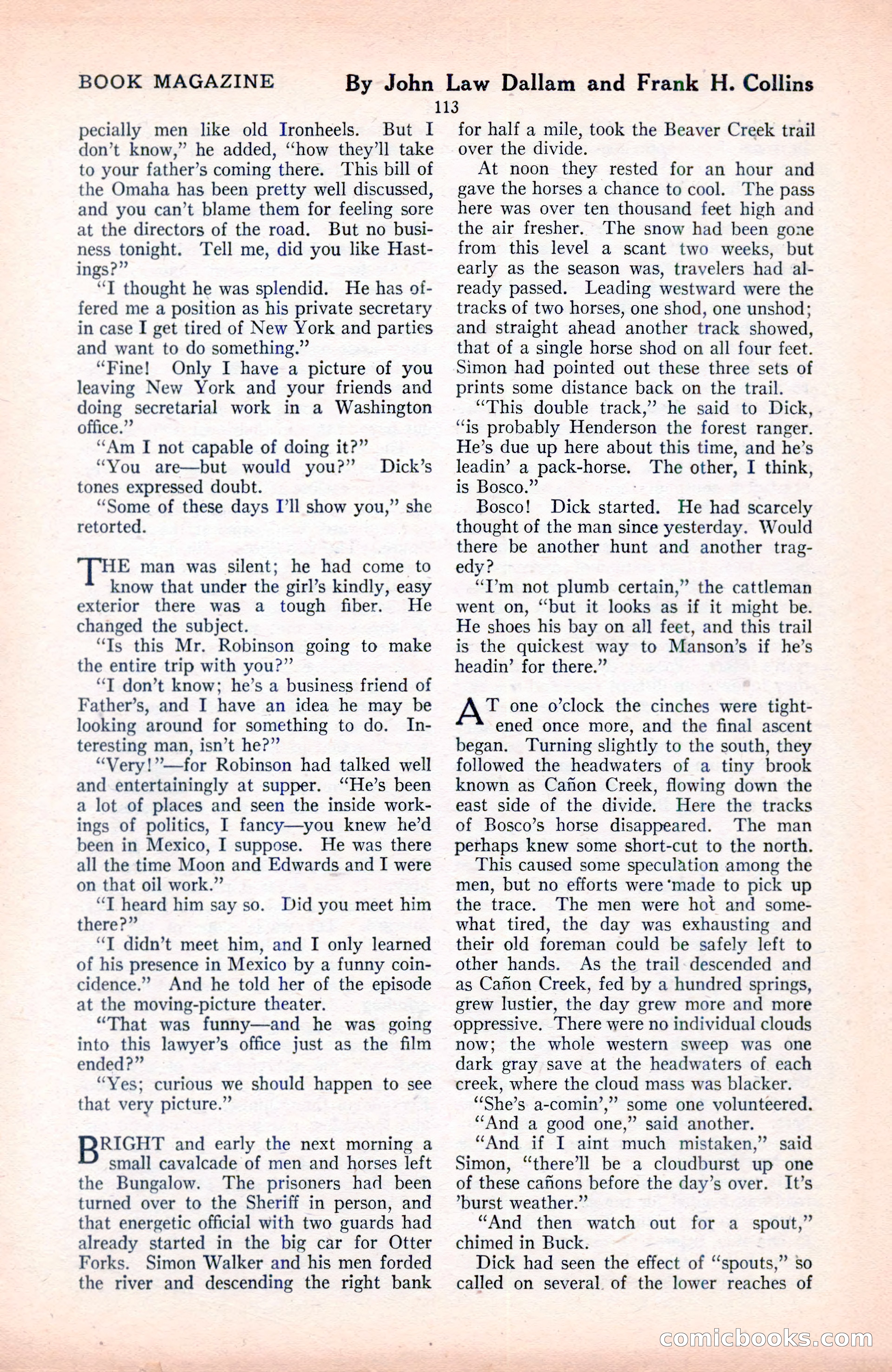 The Blue Book Magazine, June 1920 — page 119 of 208