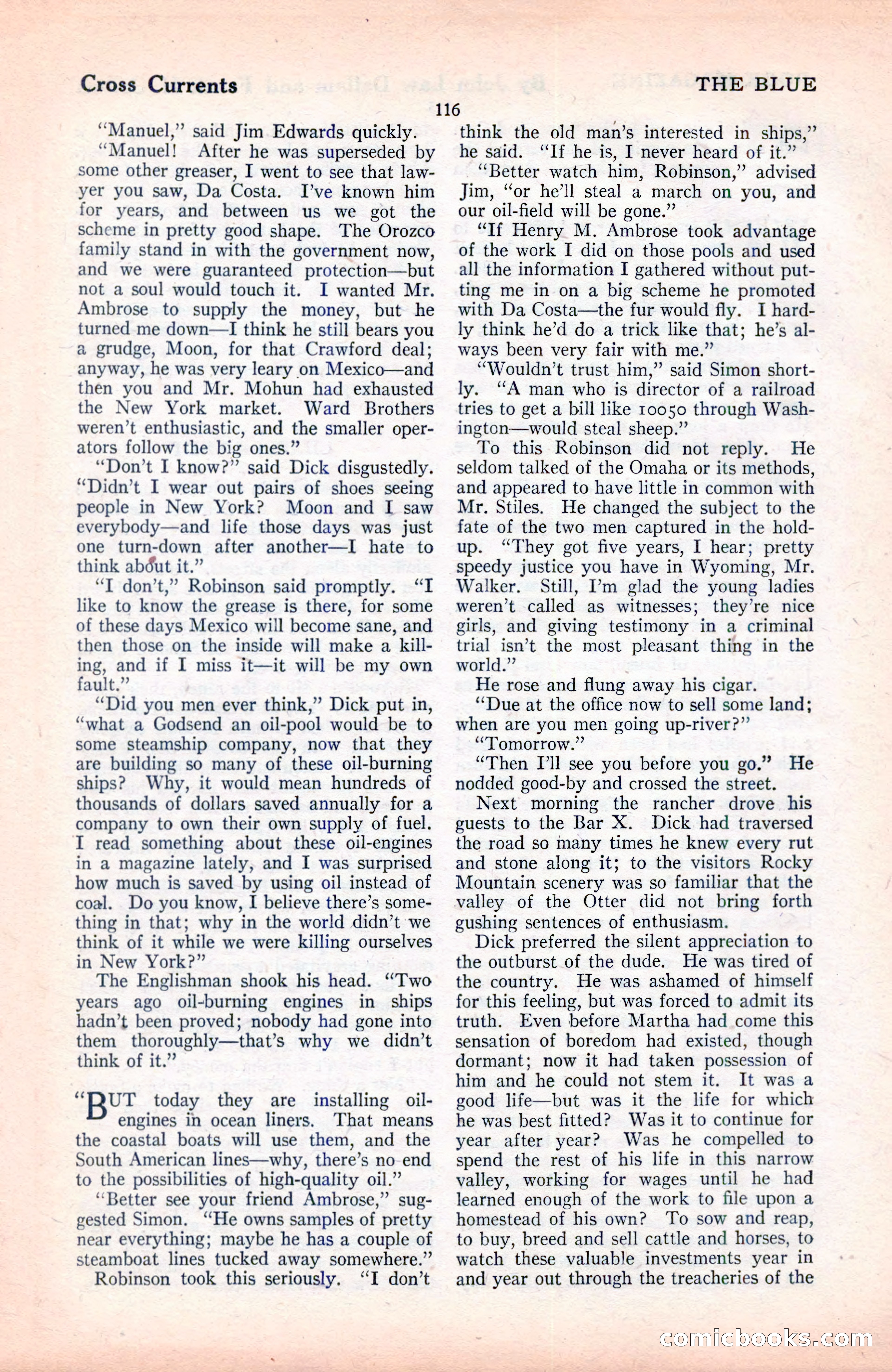 The Blue Book Magazine, June 1920 — page 122 of 208