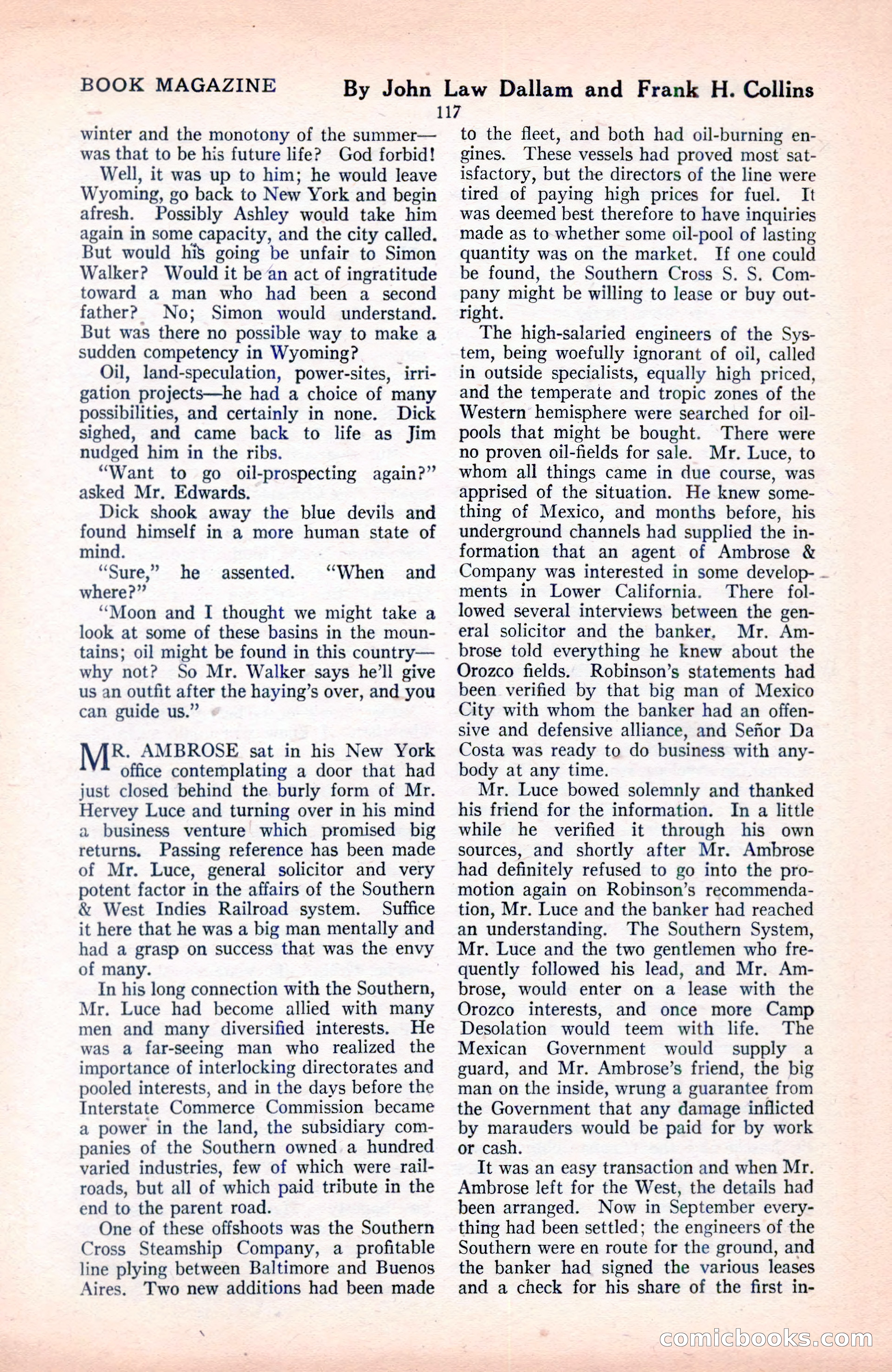 The Blue Book Magazine, June 1920 — page 123 of 208