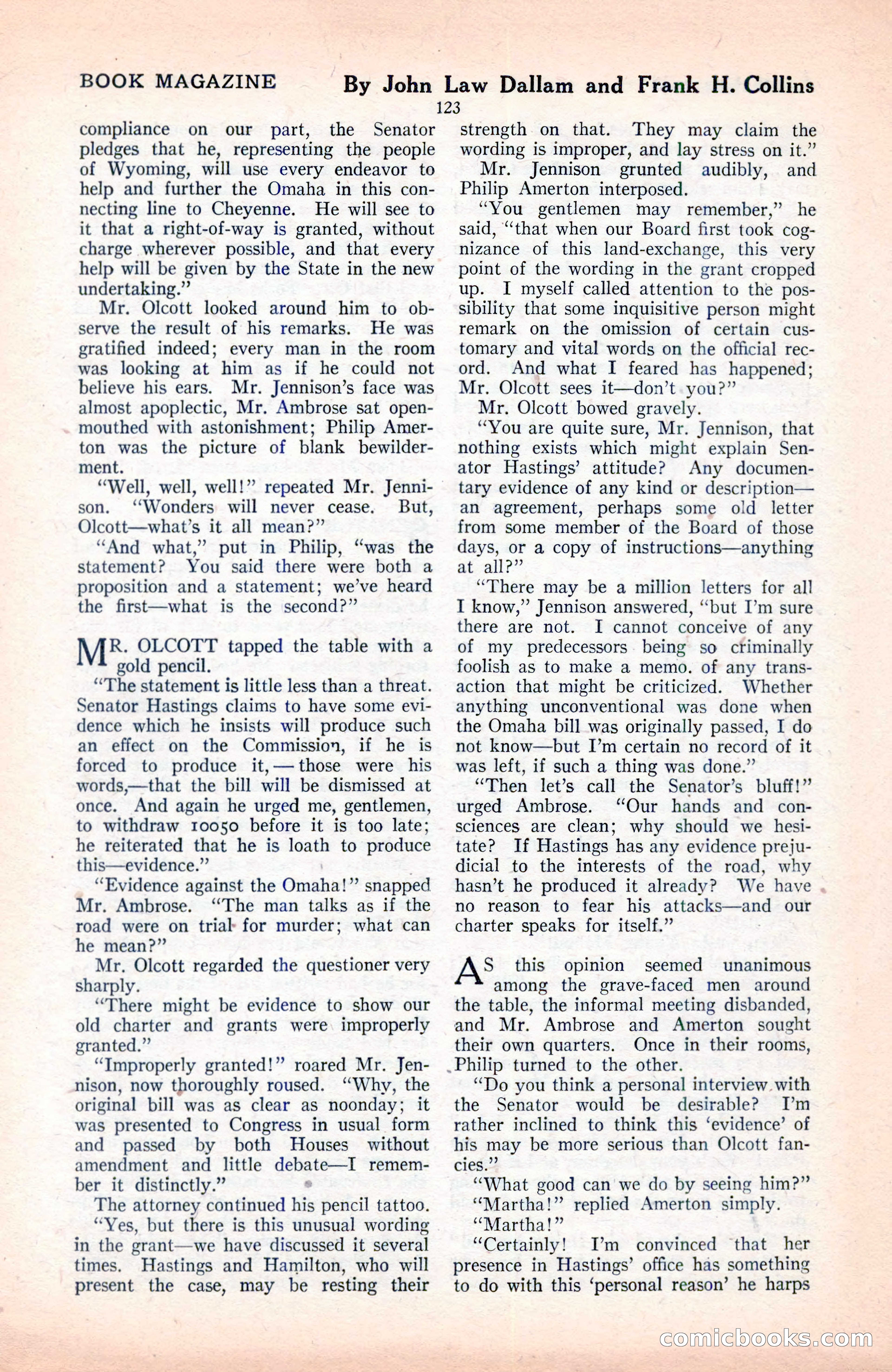 The Blue Book Magazine, June 1920 — page 129 of 208