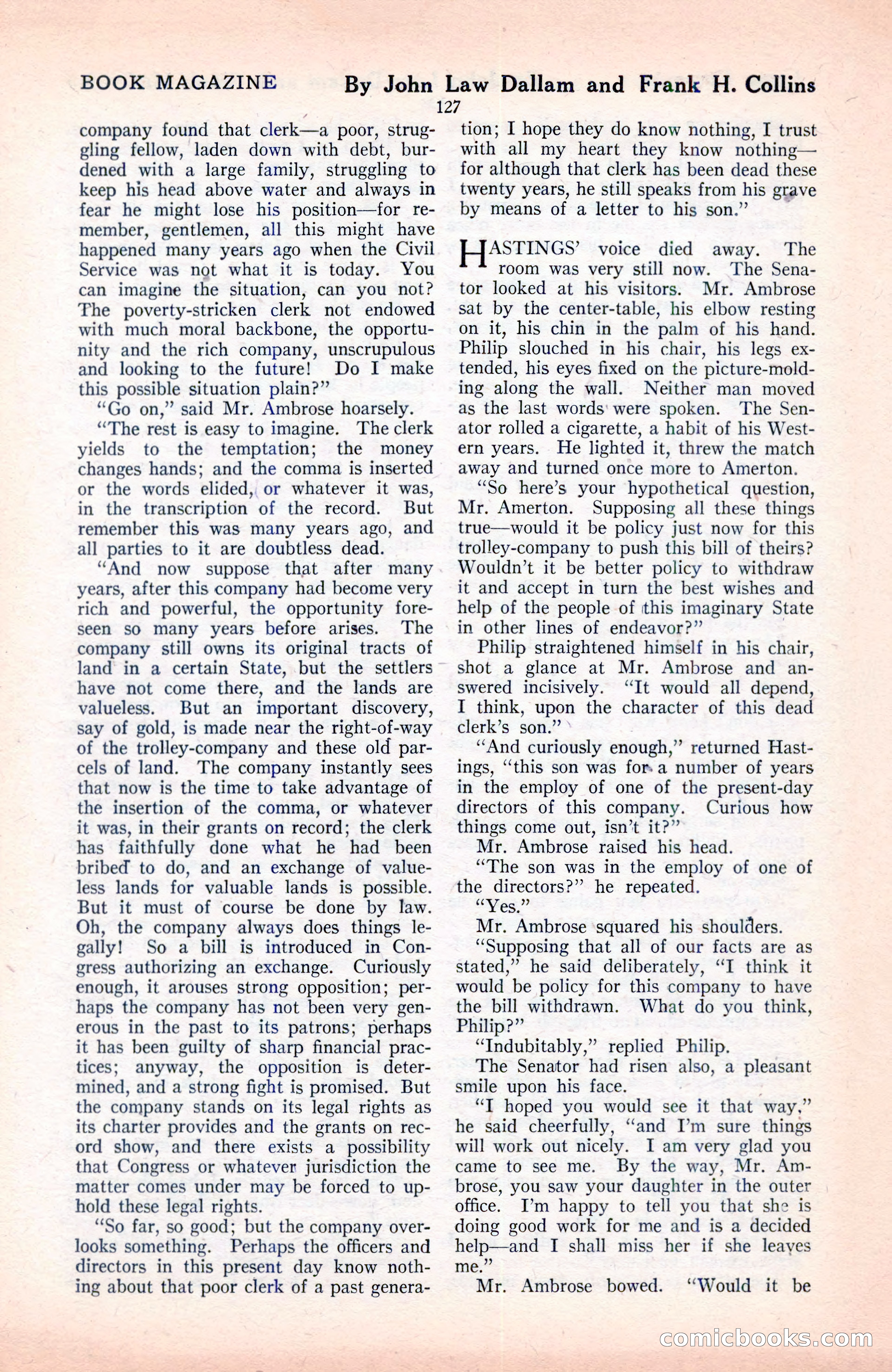 The Blue Book Magazine, June 1920 — page 133 of 208