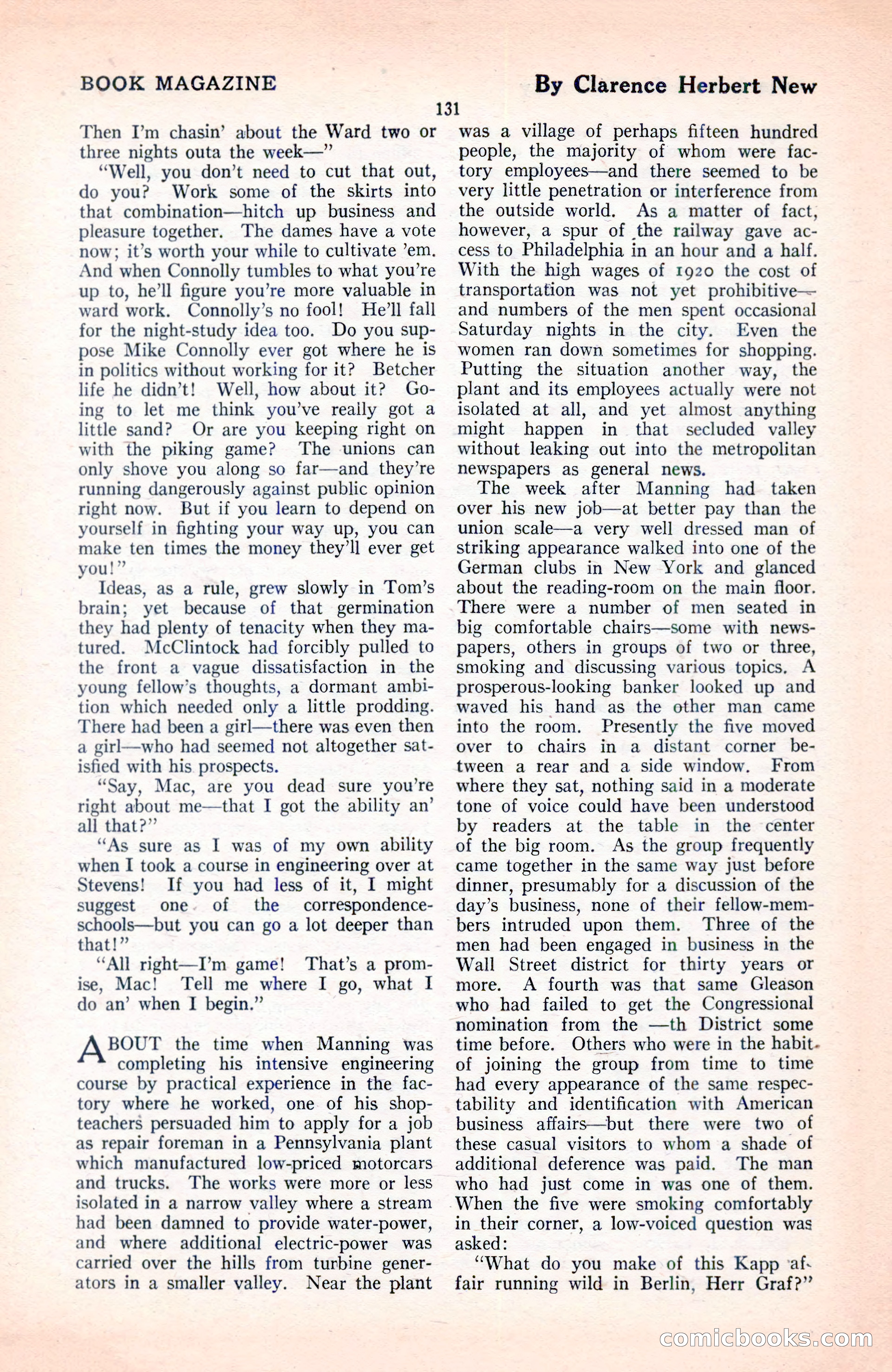 The Blue Book Magazine, June 1920 — page 137 of 208