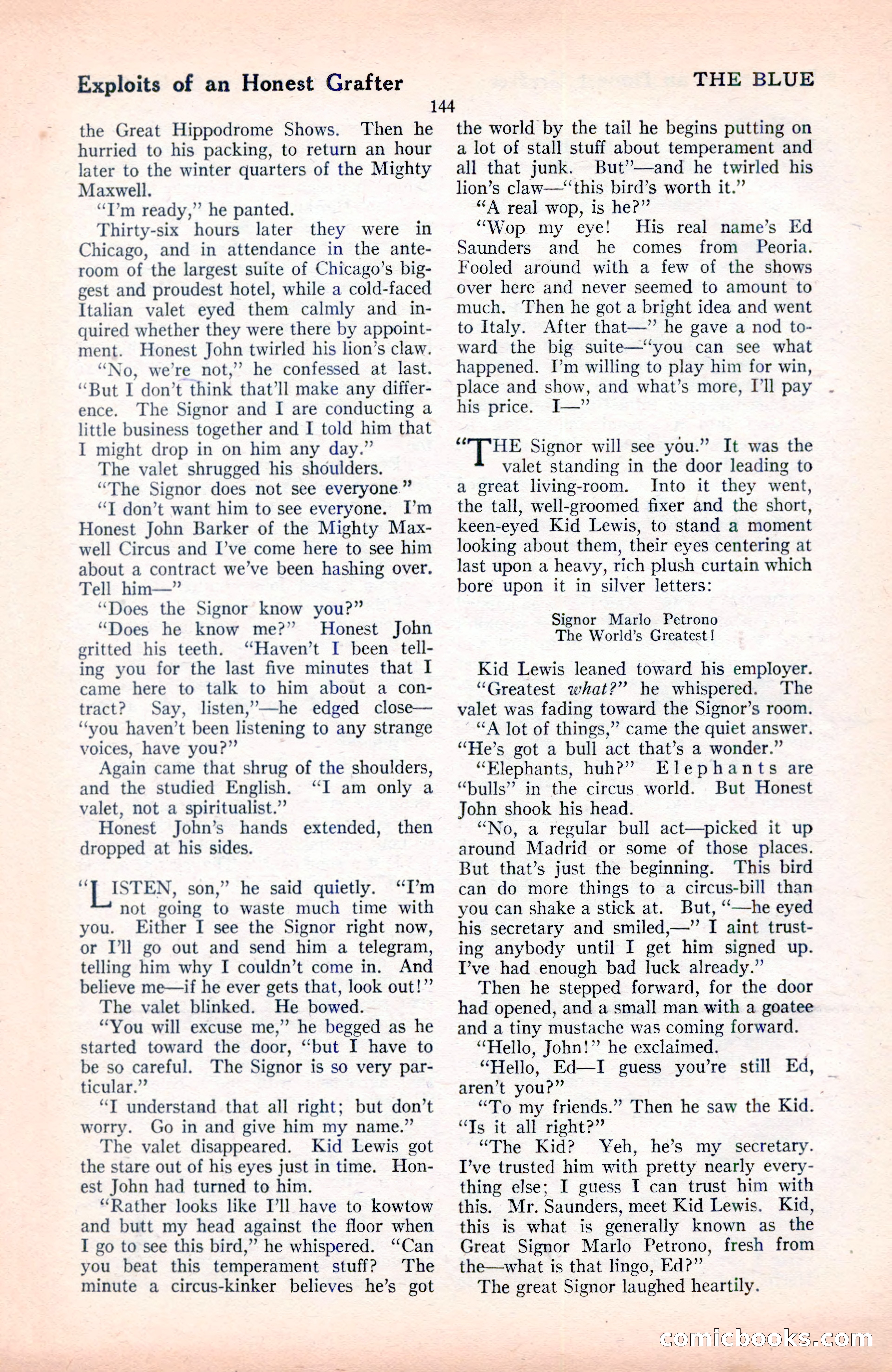 The Blue Book Magazine, June 1920 — page 150 of 208