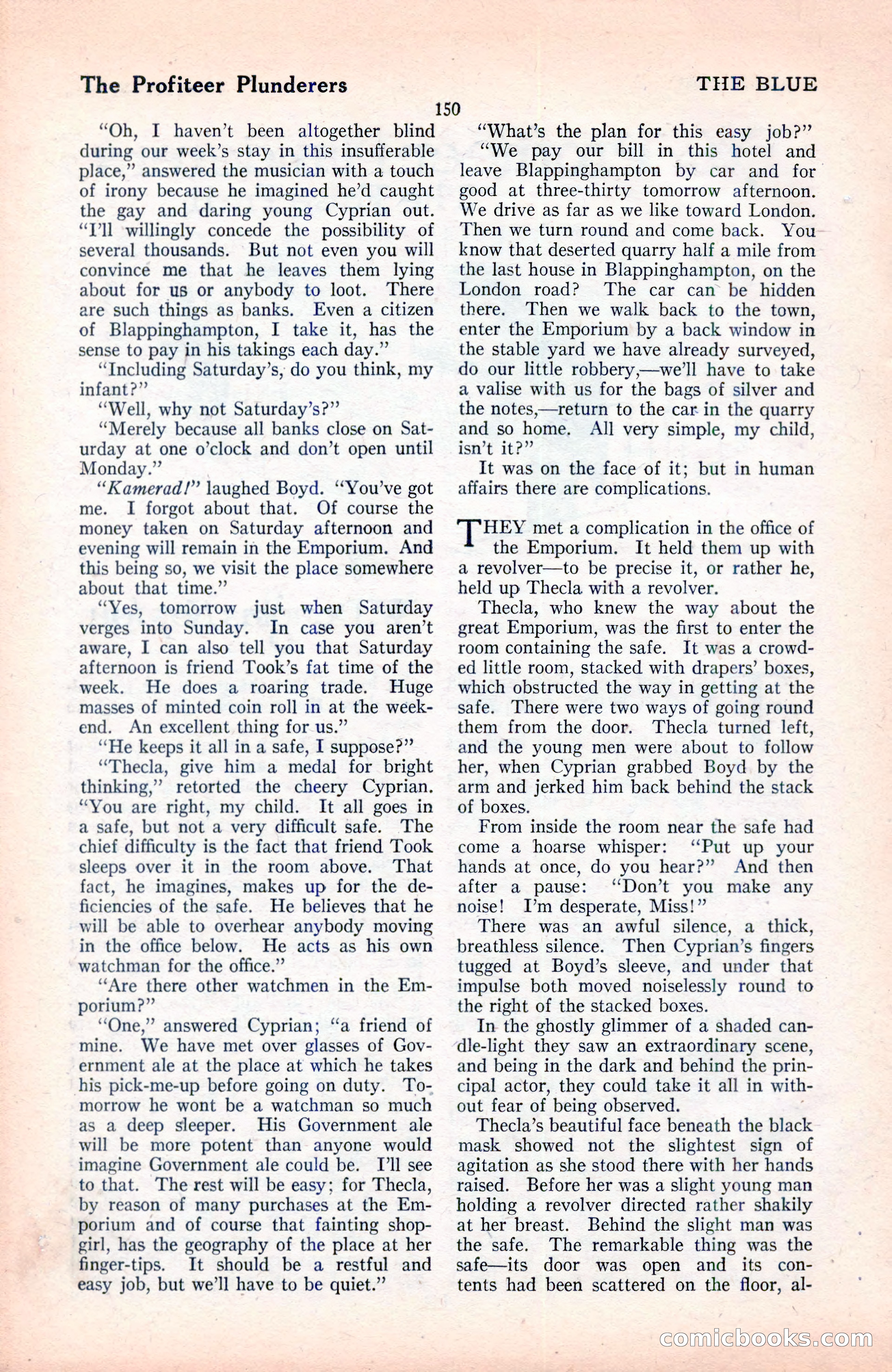 The Blue Book Magazine, June 1920 — page 156 of 208