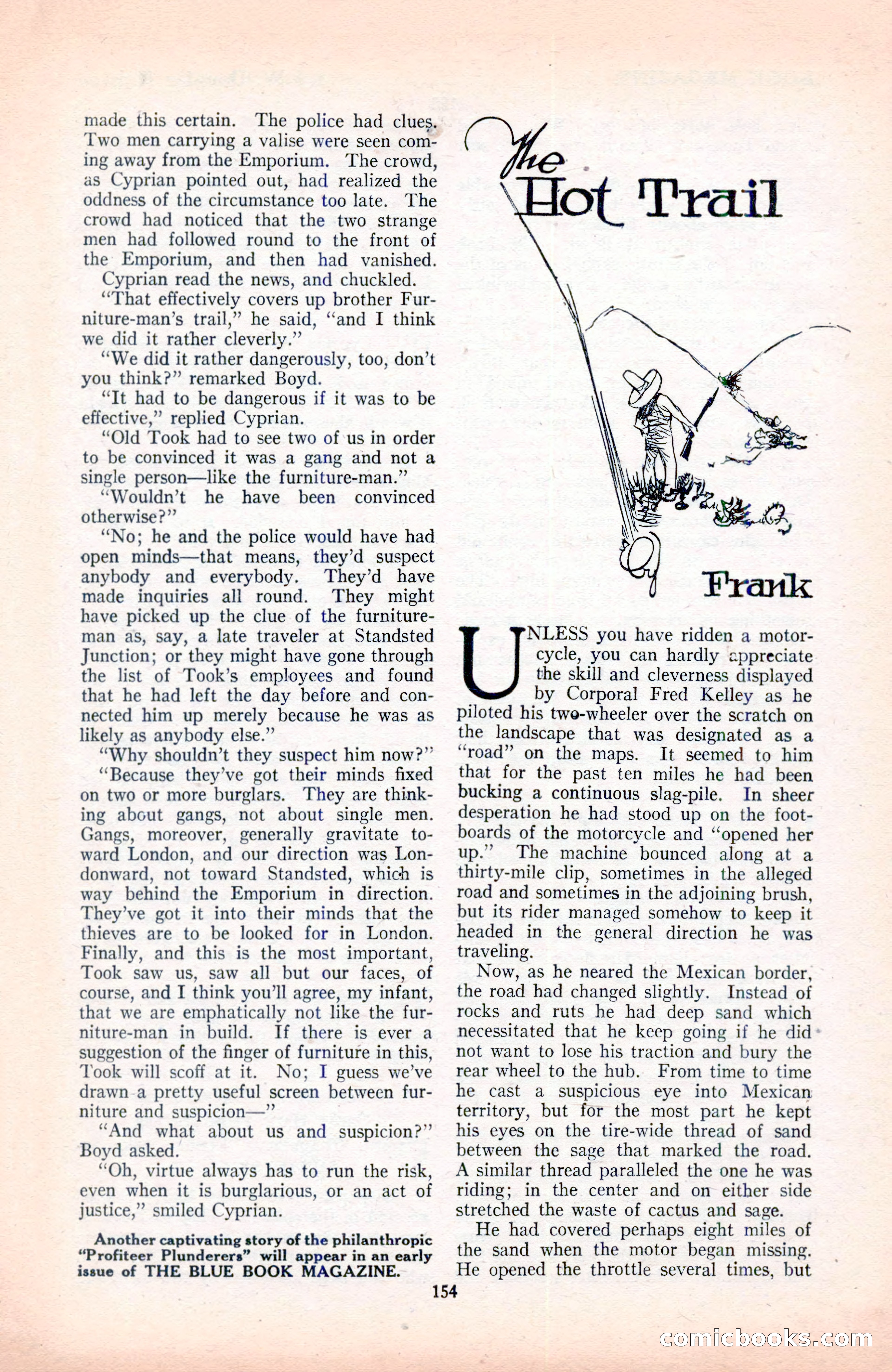 The Blue Book Magazine, June 1920 — page 160 of 208