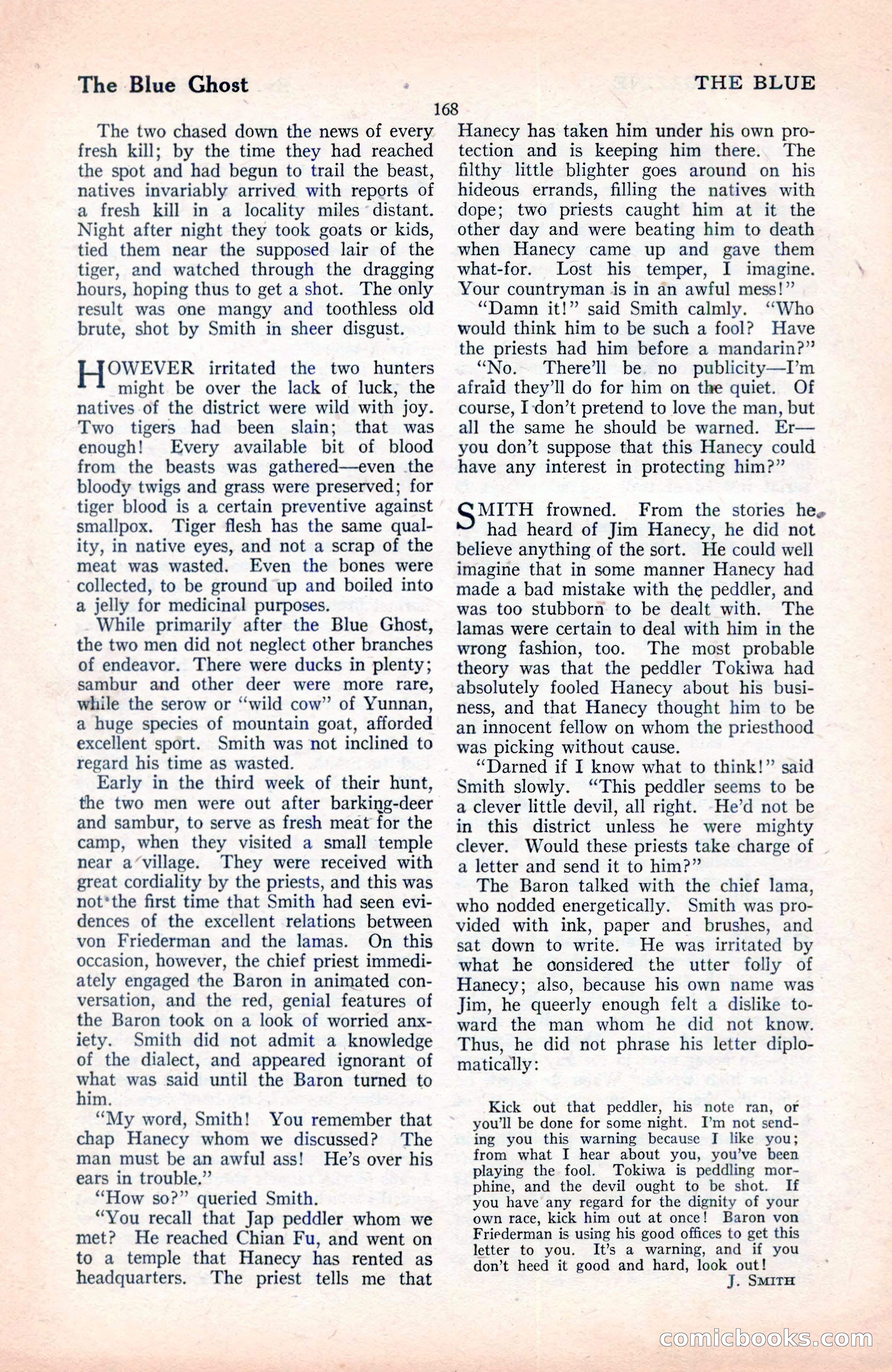 The Blue Book Magazine, June 1920 — page 174 of 208
