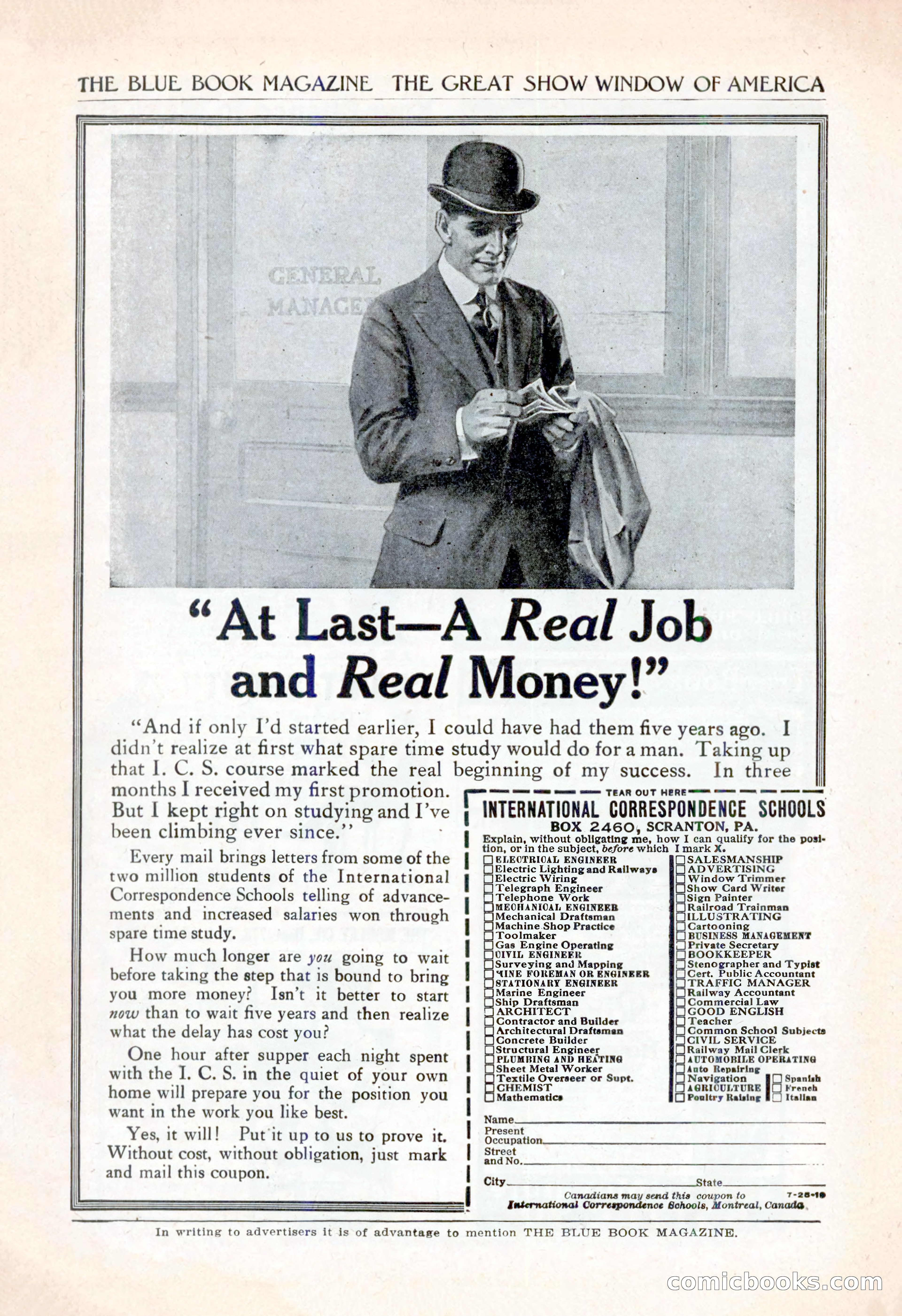The Blue Book Magazine, June 1920 — page 199 of 208