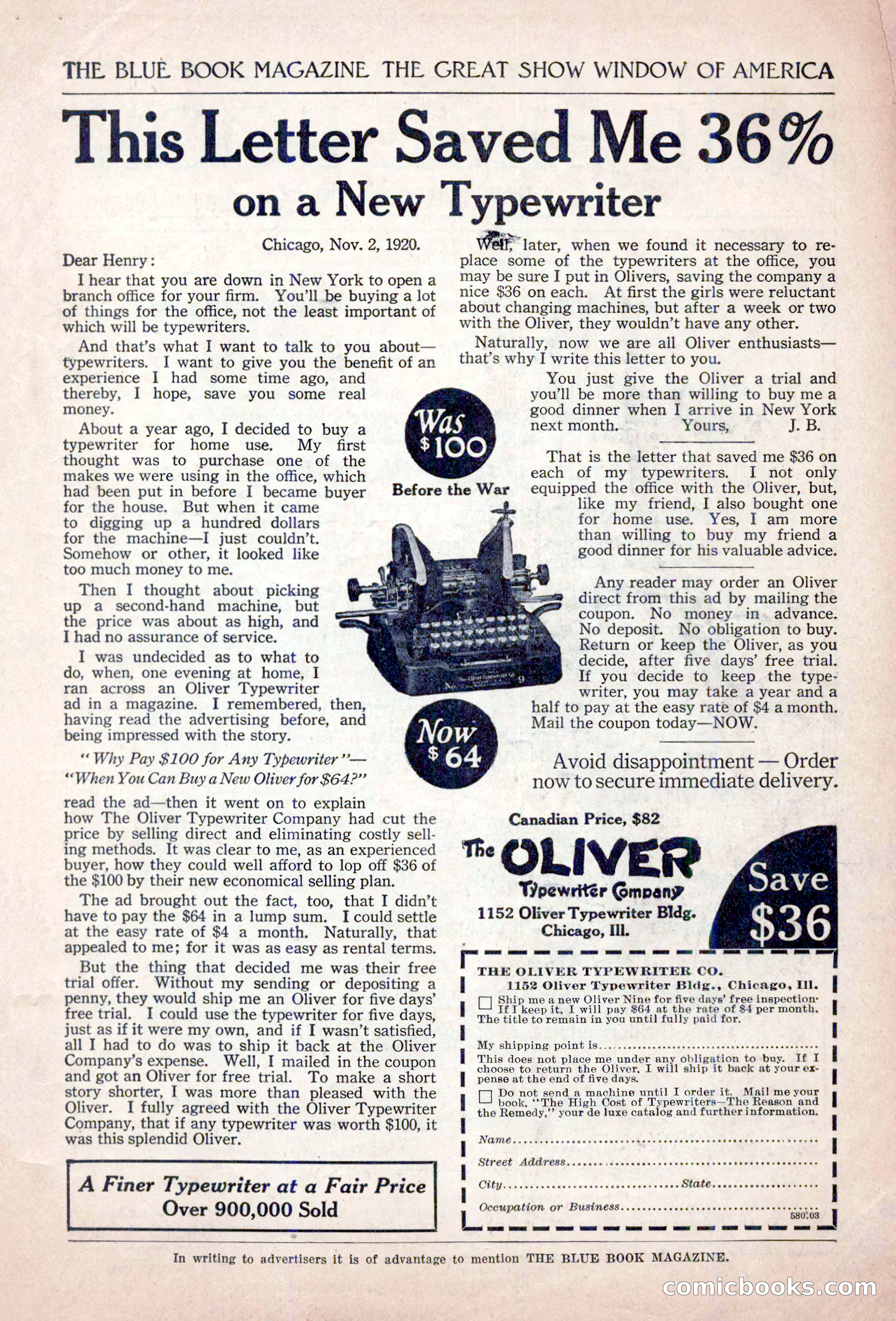 The Blue Book Magazine, February 1921 — page 3 of 212